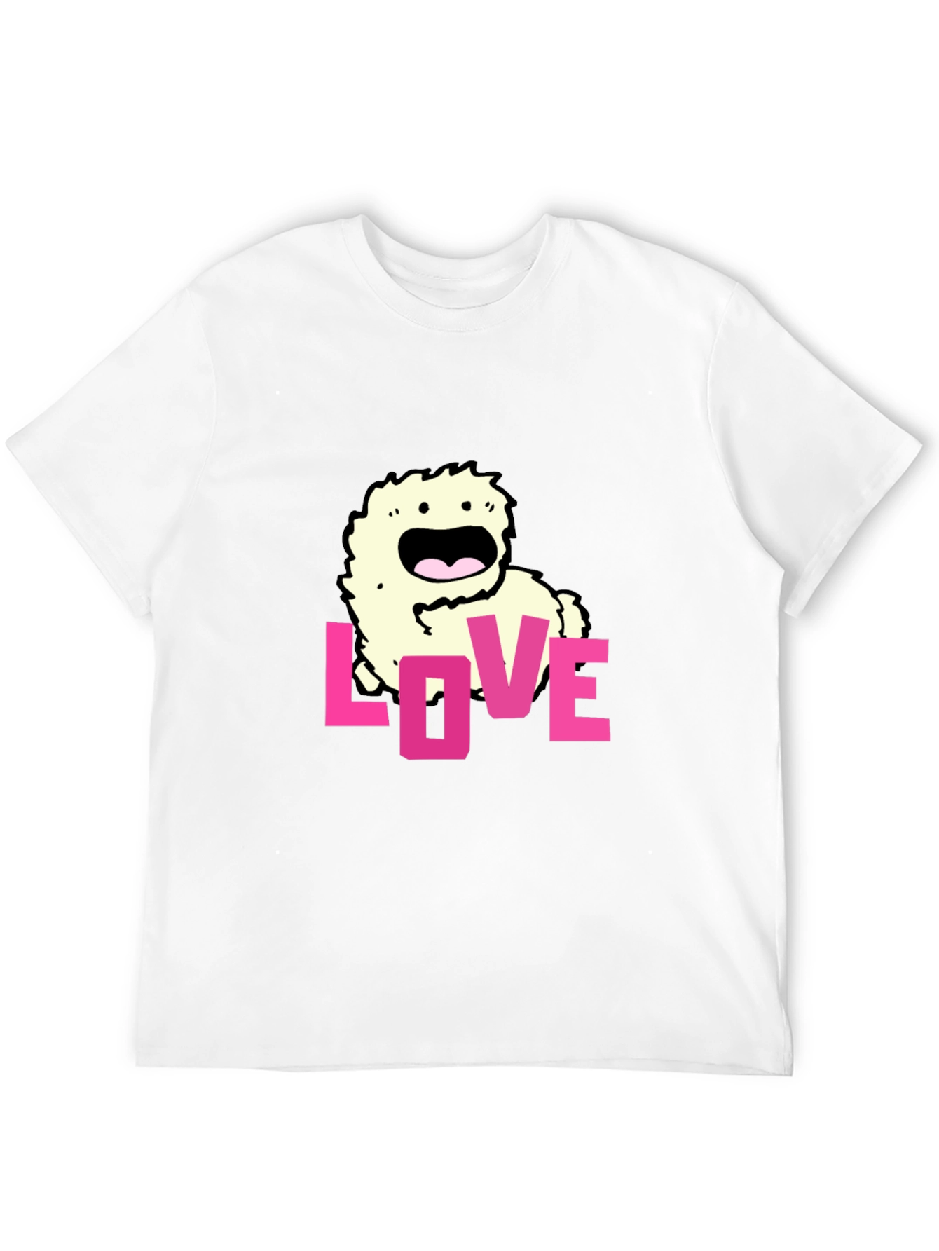Love Monster Graphic Black T-Shirt