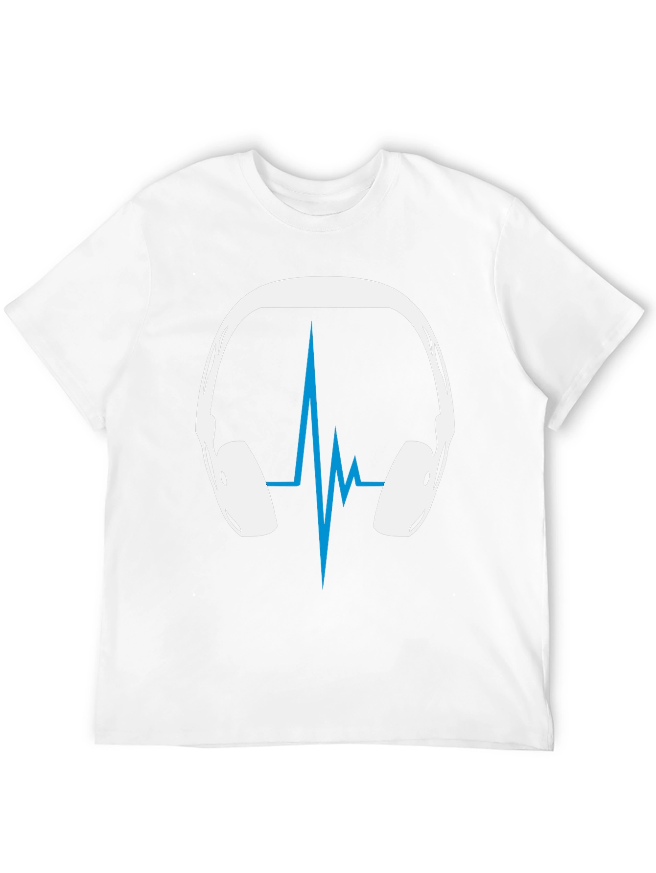 Headphones Heartbeat Graphic Tee - Music Lover Shirt