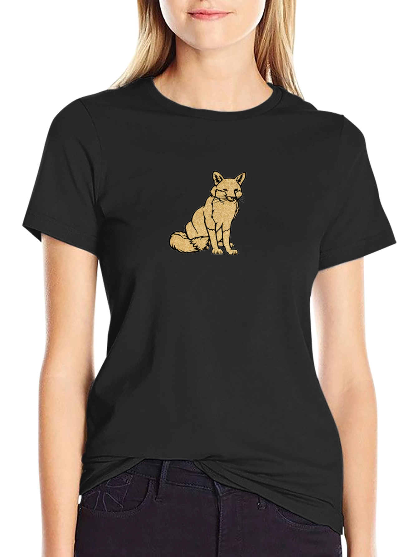 Fox Graphic Black T-Shirt - Stylish & Comfortable