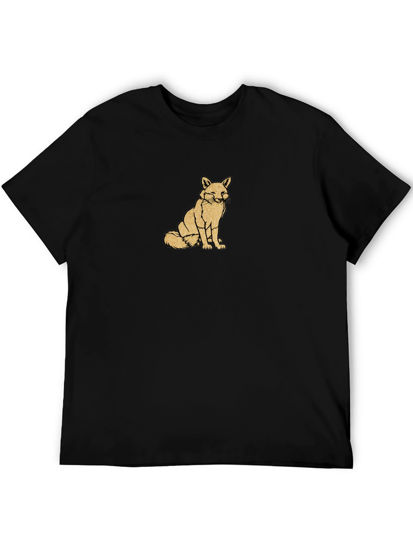 Fox Graphic Black T-Shirt - Stylish & Comfortable