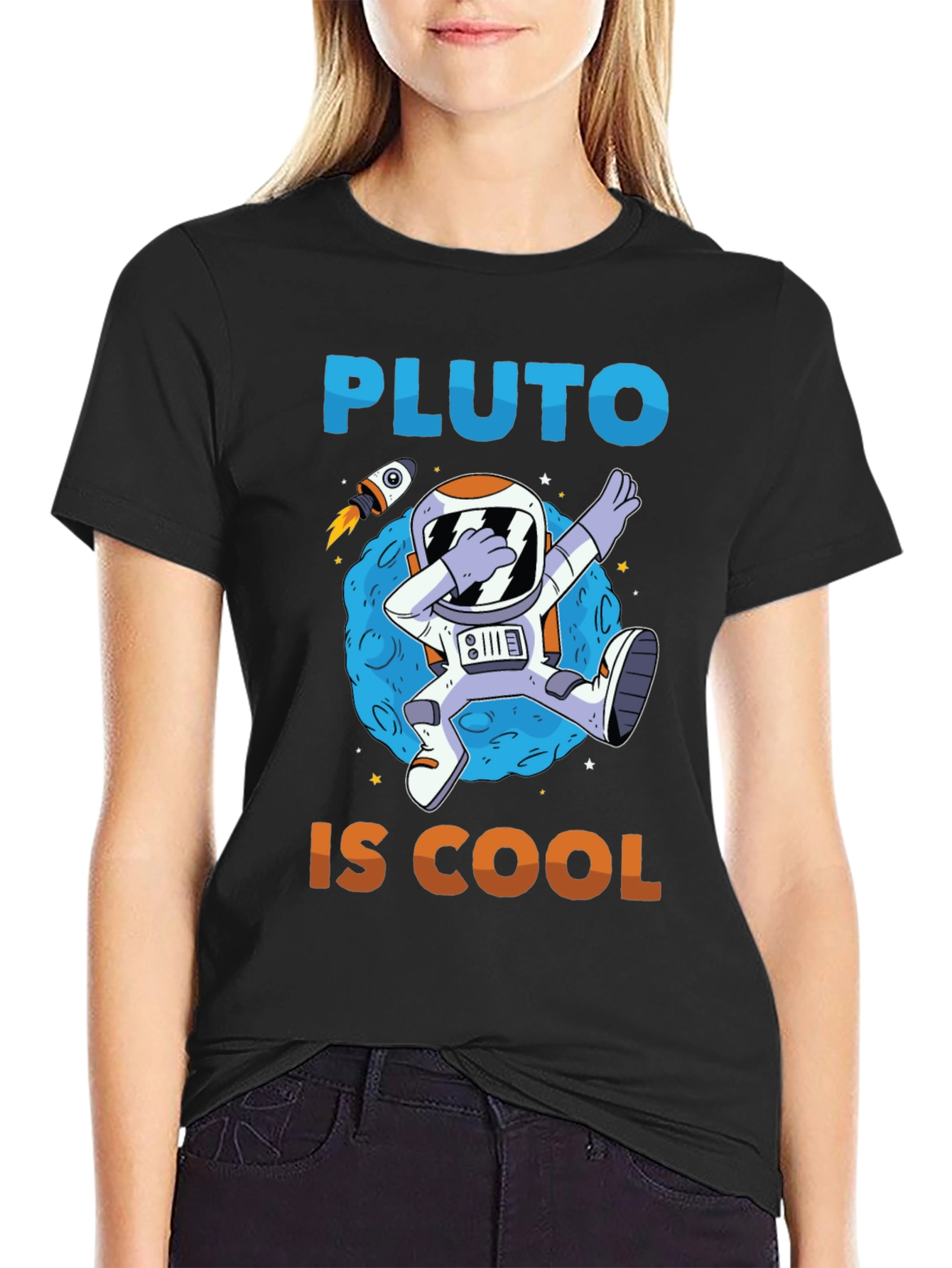 Pluto Is Cool T-Shirt - Astronaut Dabbing
