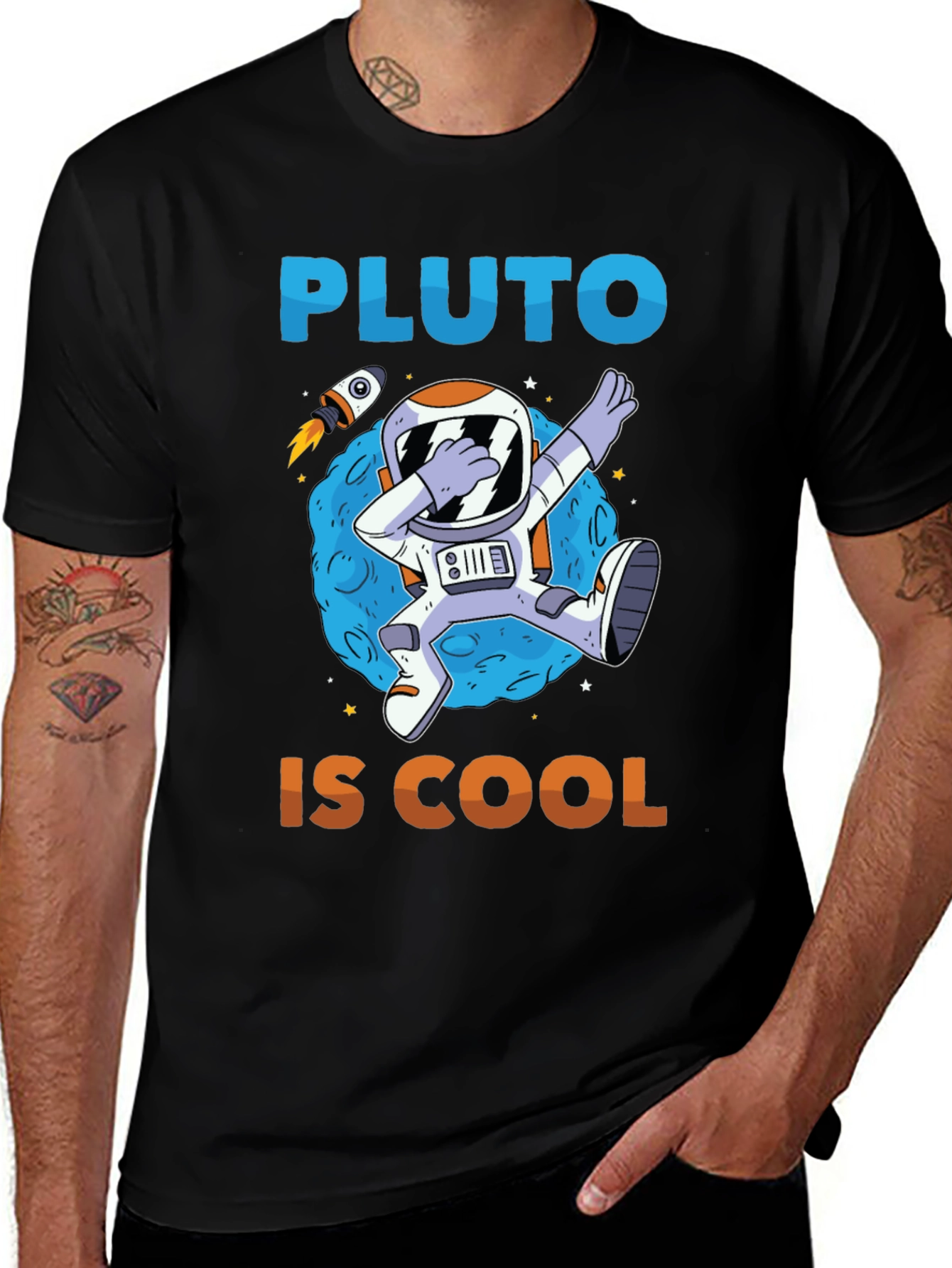 Pluto Is Cool T-Shirt - Astronaut Dabbing
