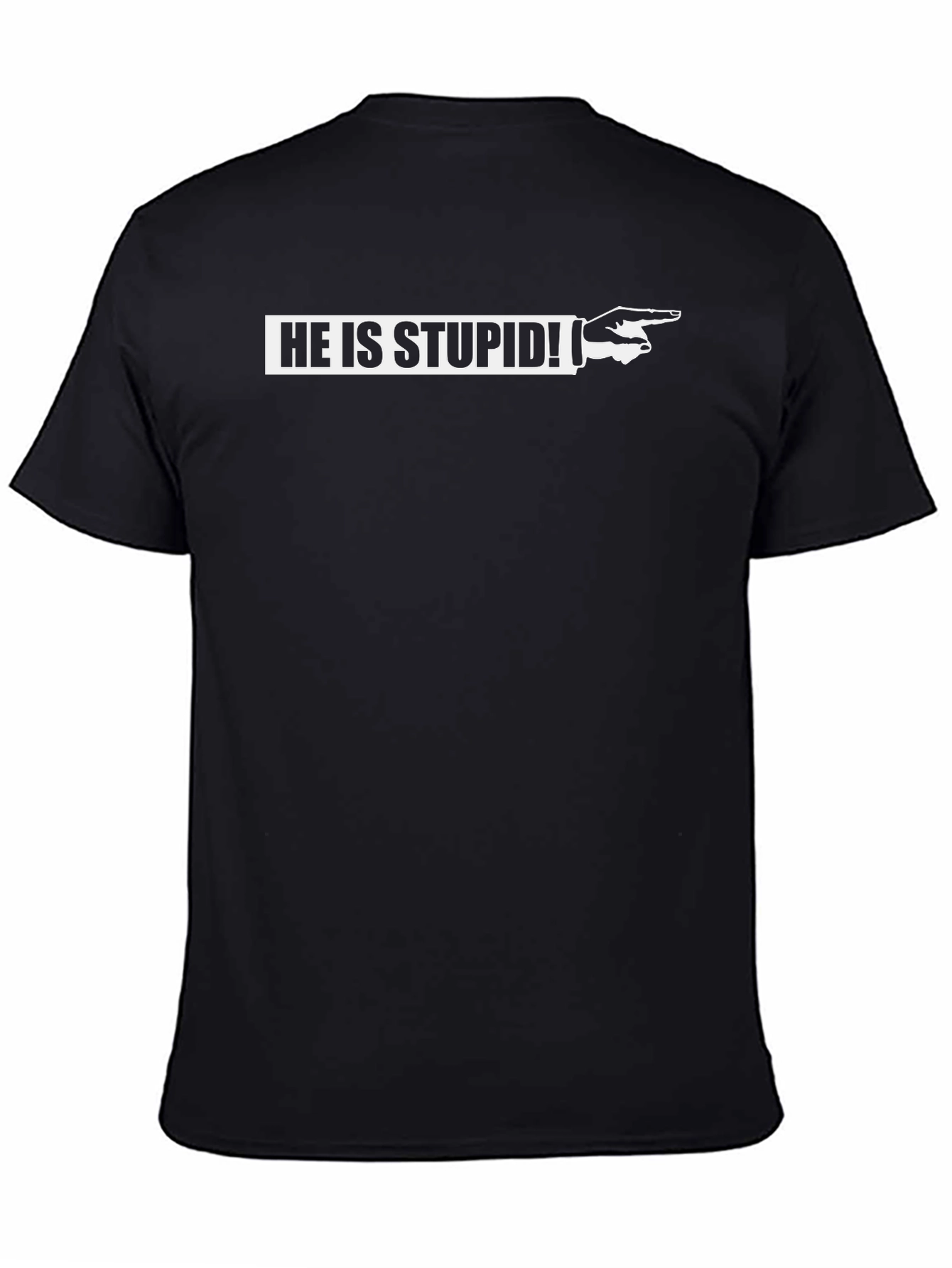 Funny He is Stupid Pointing T-Shirt