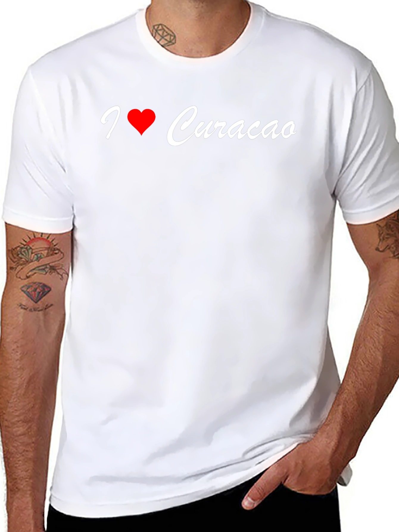 I Love Curacao Graphic T-Shirt - Island Souvenir Tee
