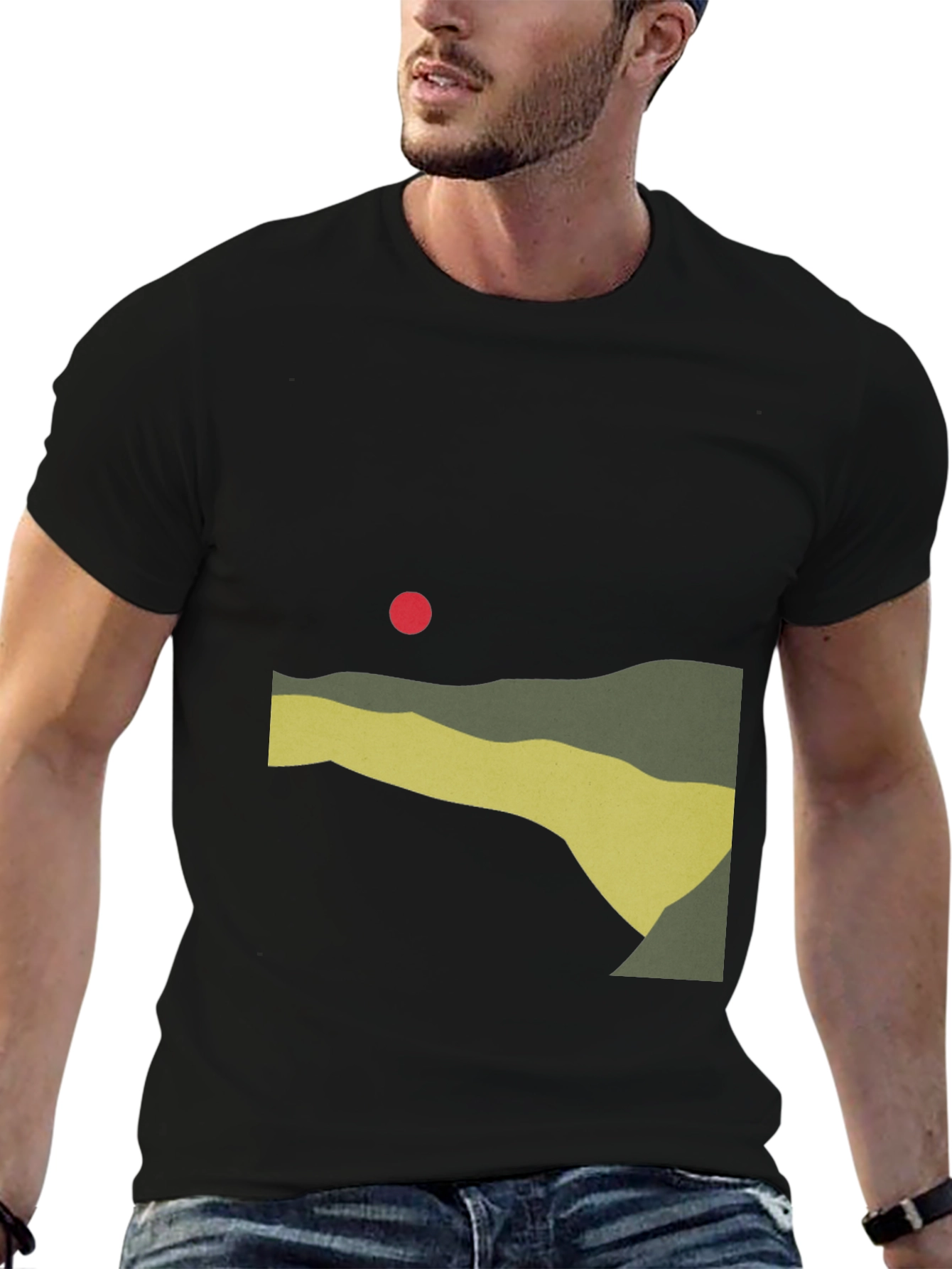 Abstract Landscape Graphic T-Shirt