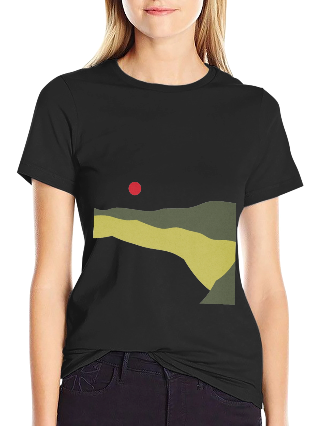 Abstract Landscape Graphic T-Shirt