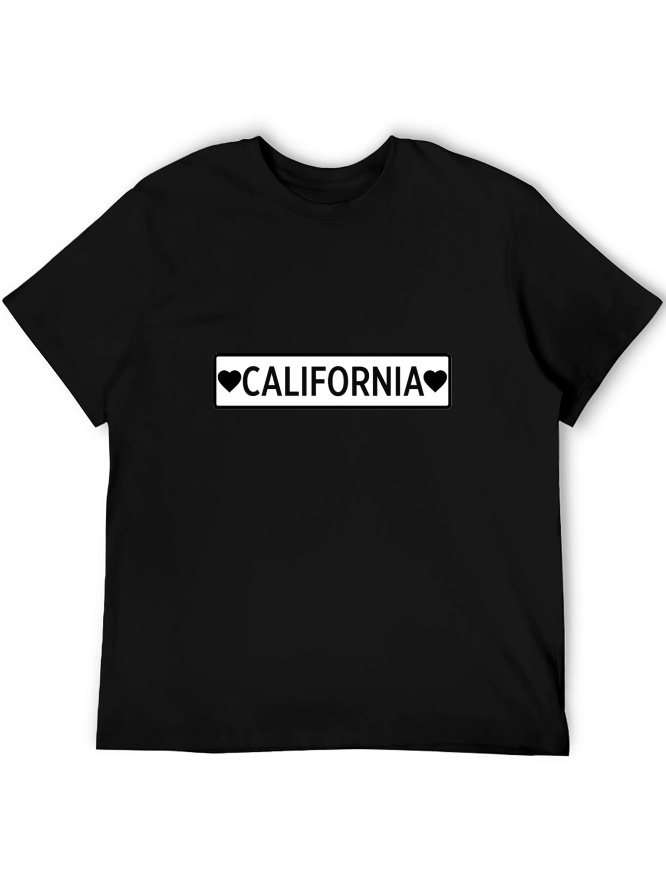 California Love Graphic Tee - Black Cotton Shirt