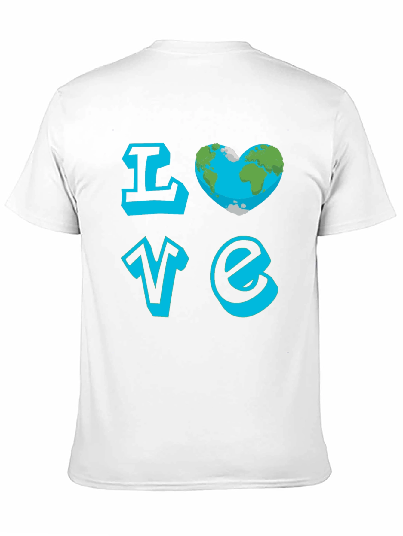 Love Earth Graphic Tee - Black Cotton T-Shirt