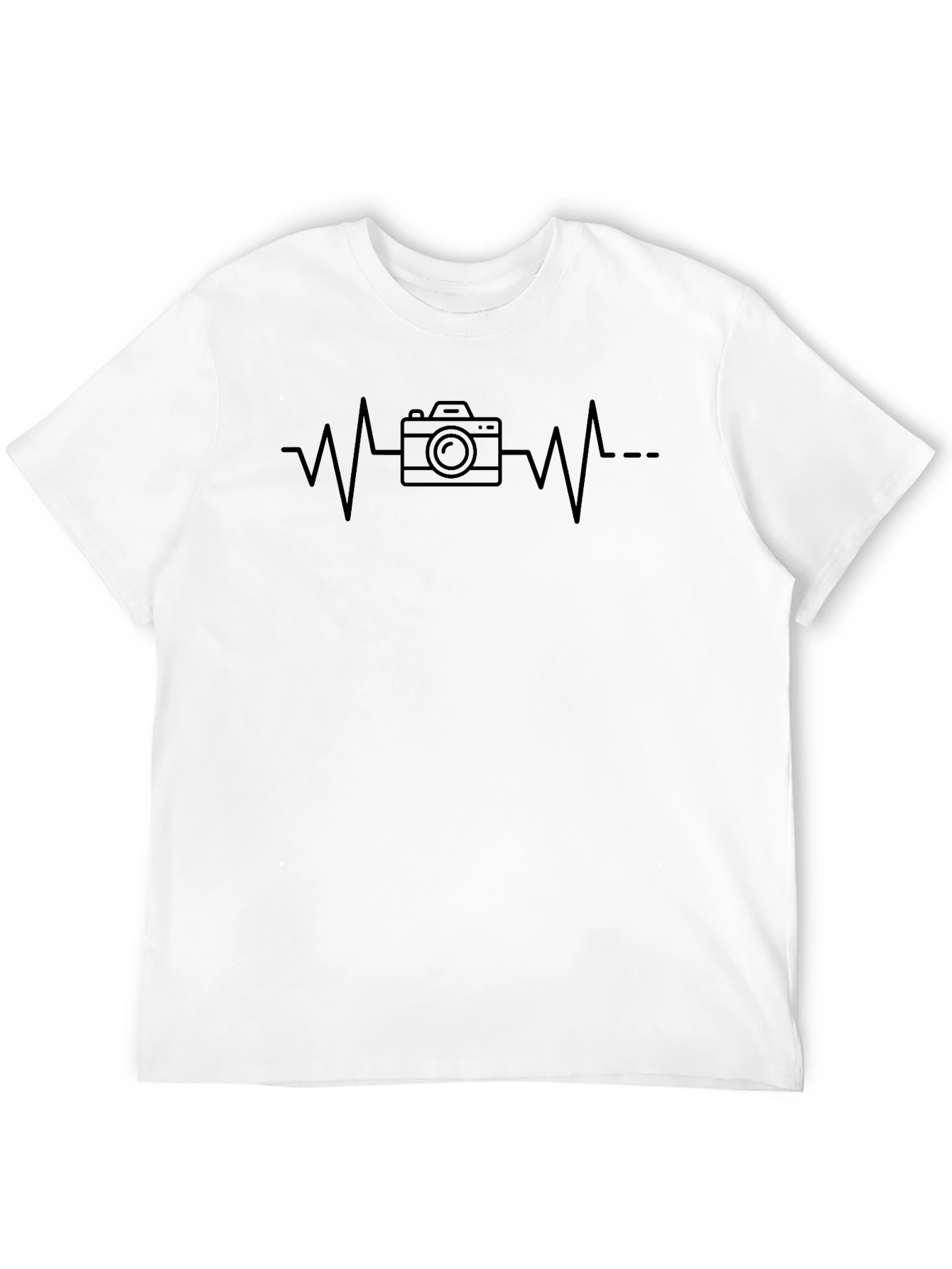 Camera Heartbeat Graphic T-Shirt - Photographers Tee