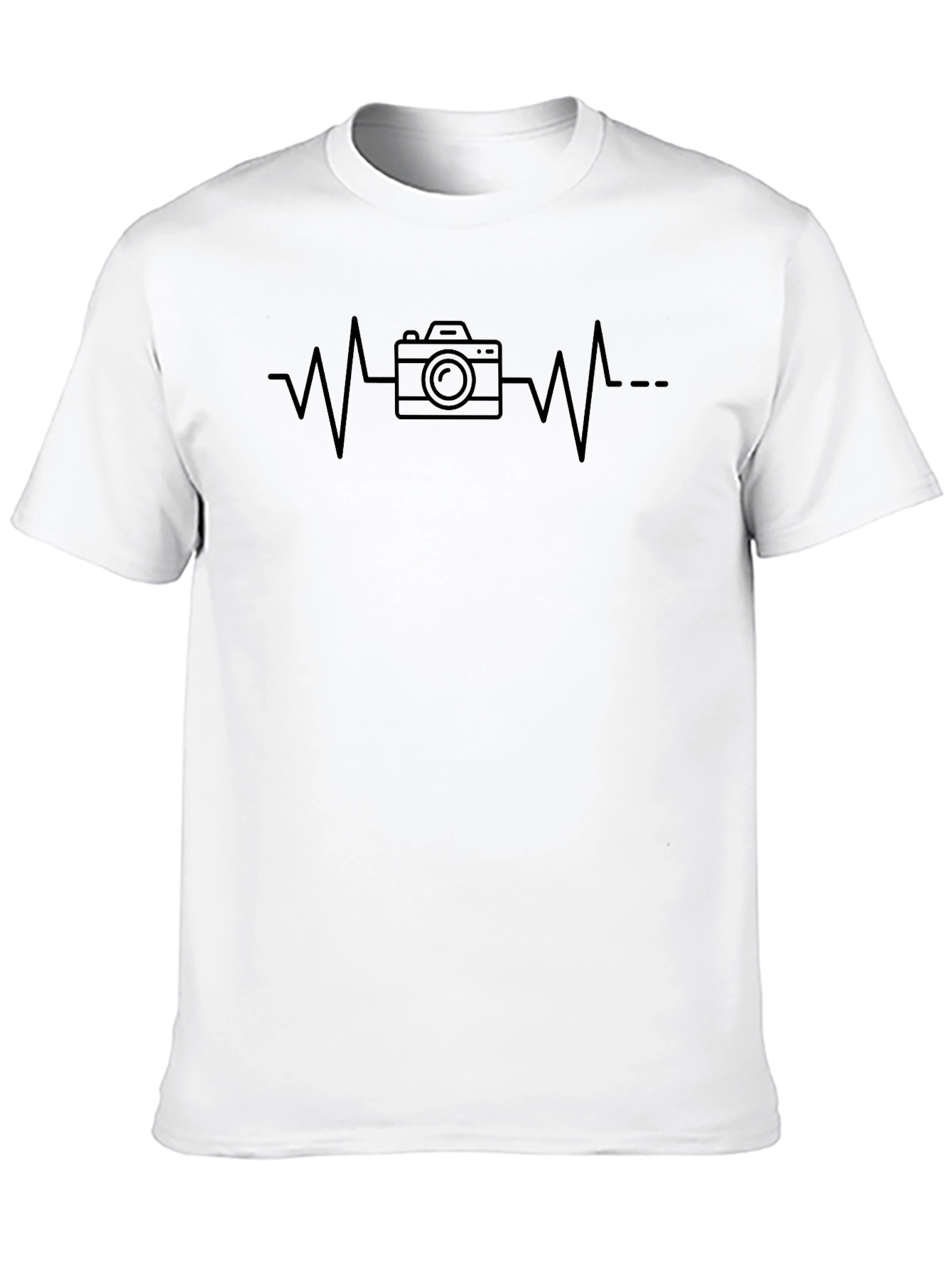 Camera Heartbeat Graphic T-Shirt - Photographers Tee