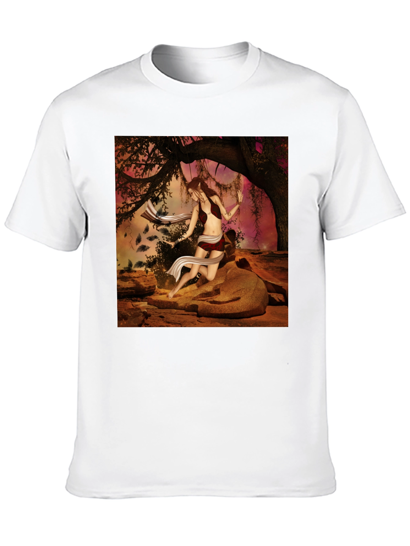 Fantasy Forest Woman Graphic Tee - Unisex T-Shirt