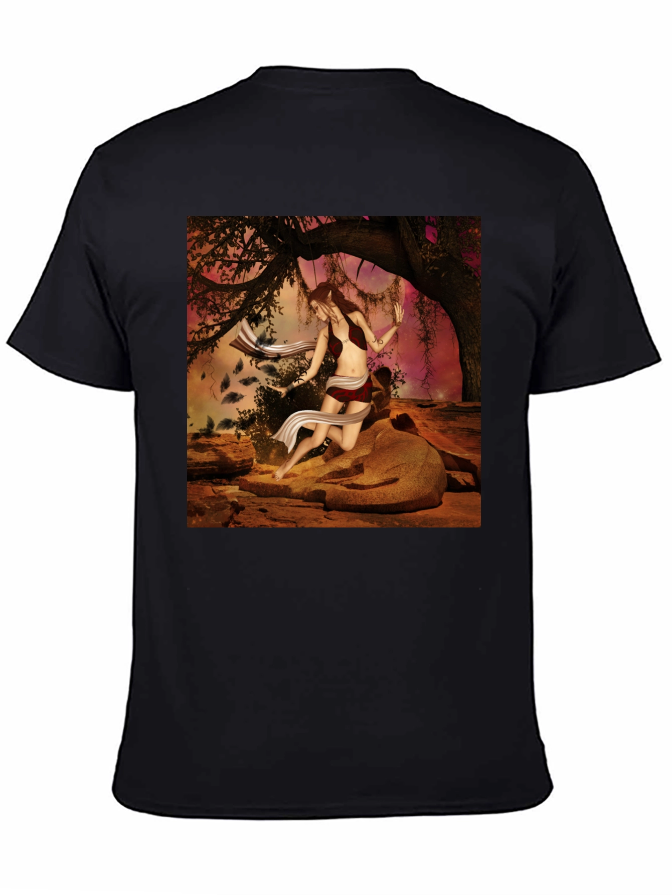 Fantasy Forest Woman Graphic Tee - Unisex T-Shirt