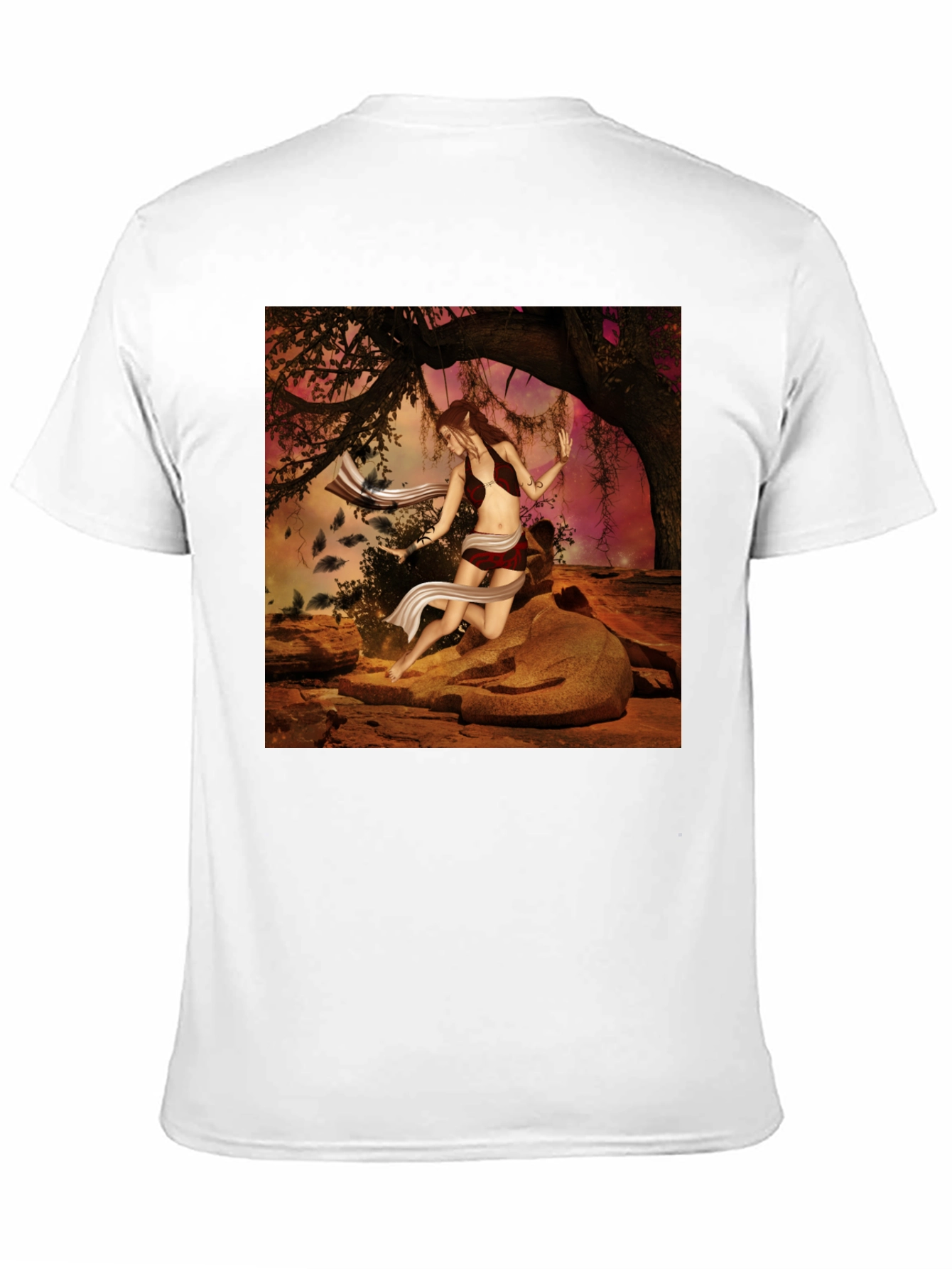 Fantasy Forest Woman Graphic Tee - Unisex T-Shirt
