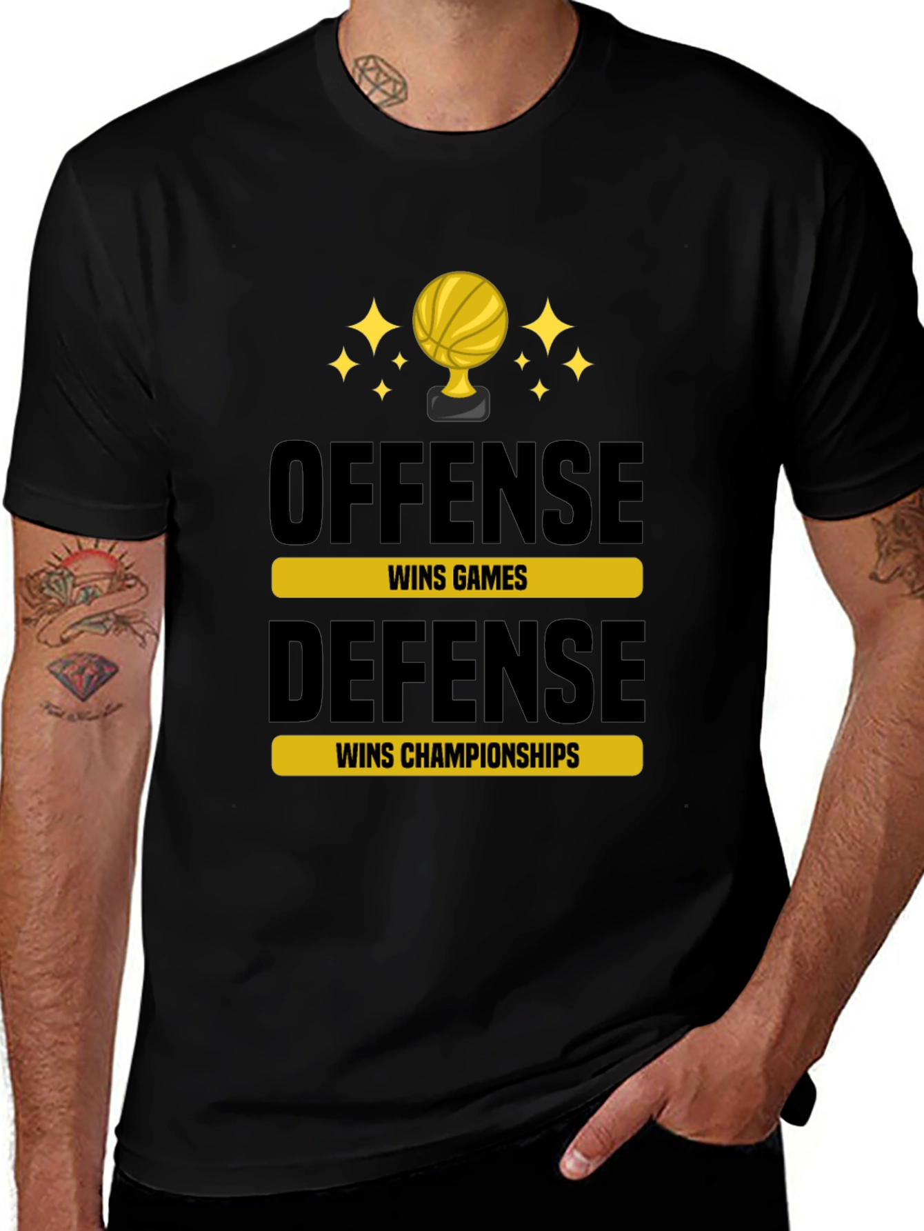 Offense Wins Games Defense Wins Championships T-Shirt