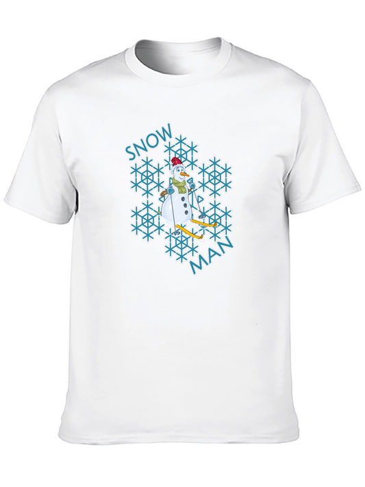 Snowman Graphic Tee - Winter Holiday Shirt