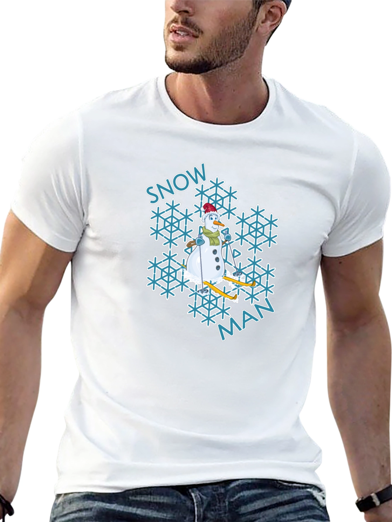 Snowman Graphic Tee - Winter Holiday Shirt