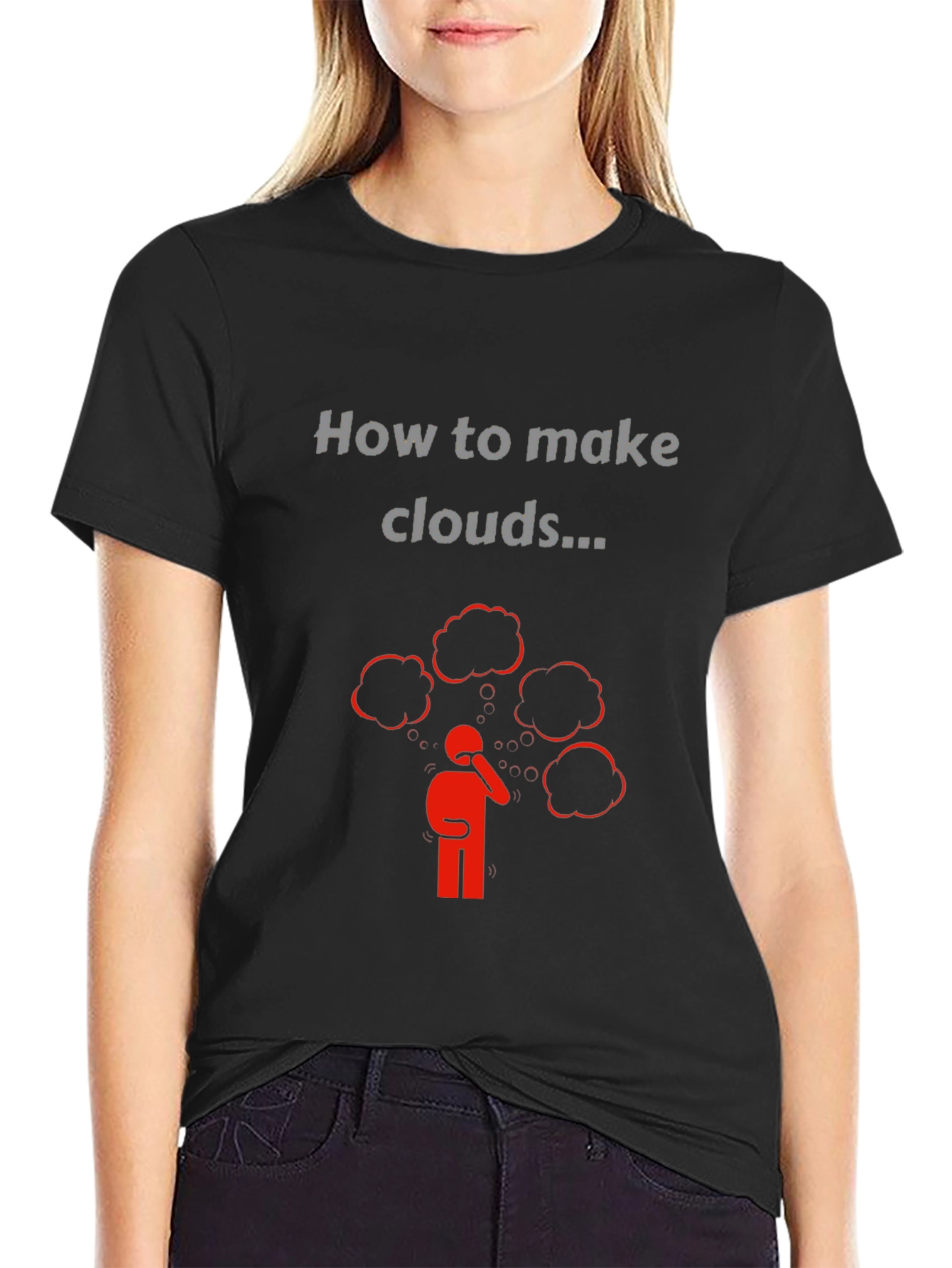 How to Make Clouds Graphic T-Shirt