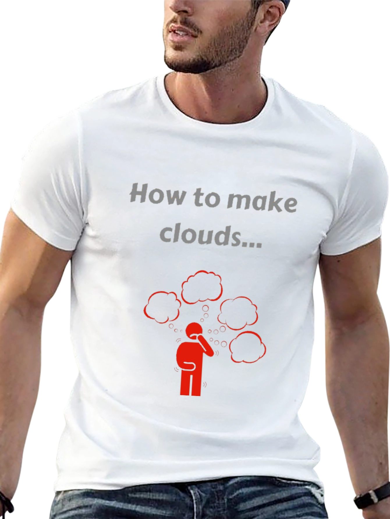 How to Make Clouds Graphic T-Shirt