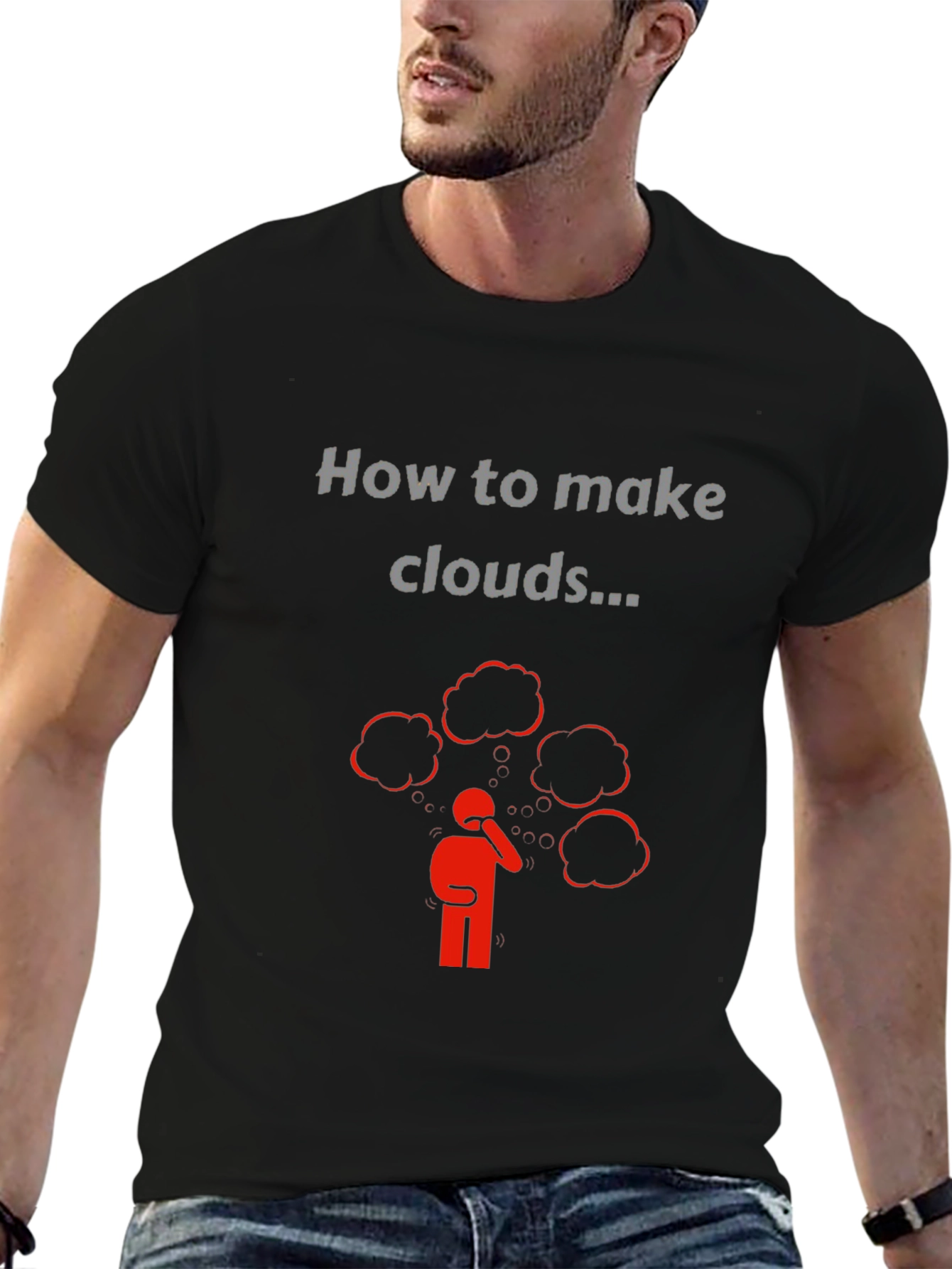 How to Make Clouds Graphic T-Shirt