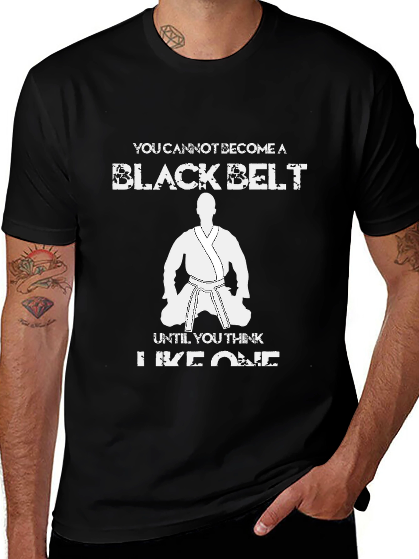 Karate Black Belt Mindset Graphic T-Shirt