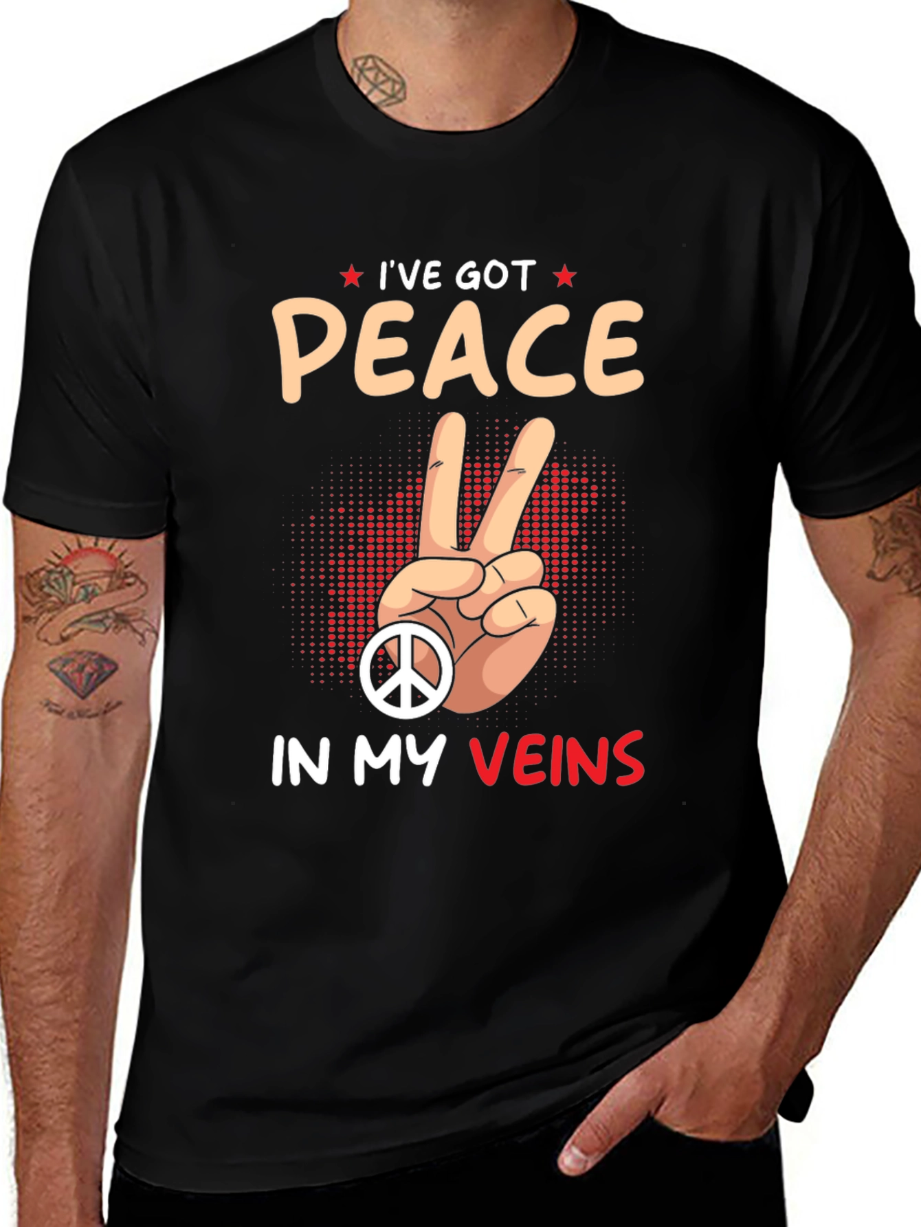 Peace in My Veins Graphic Tee