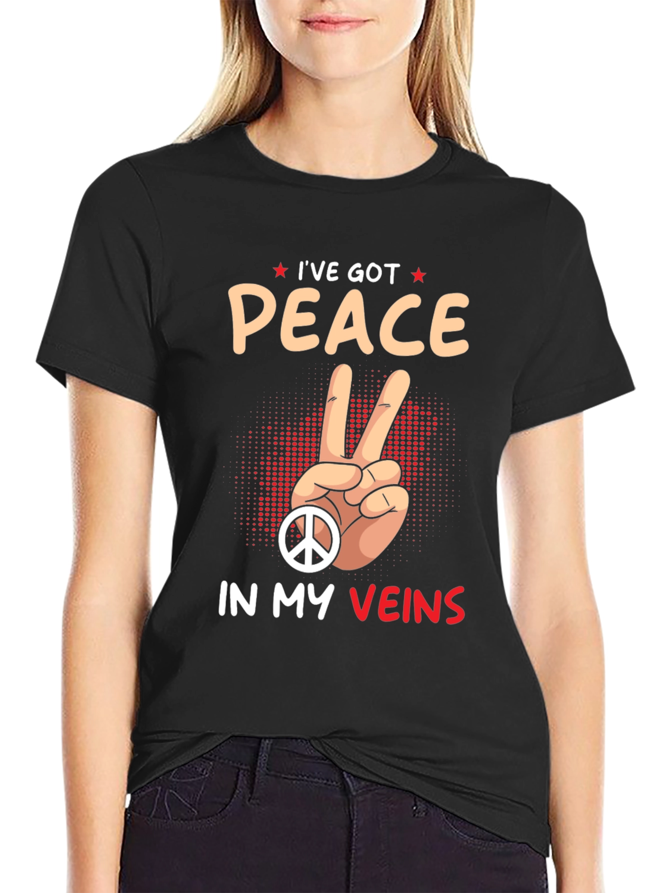 Peace in My Veins Graphic Tee