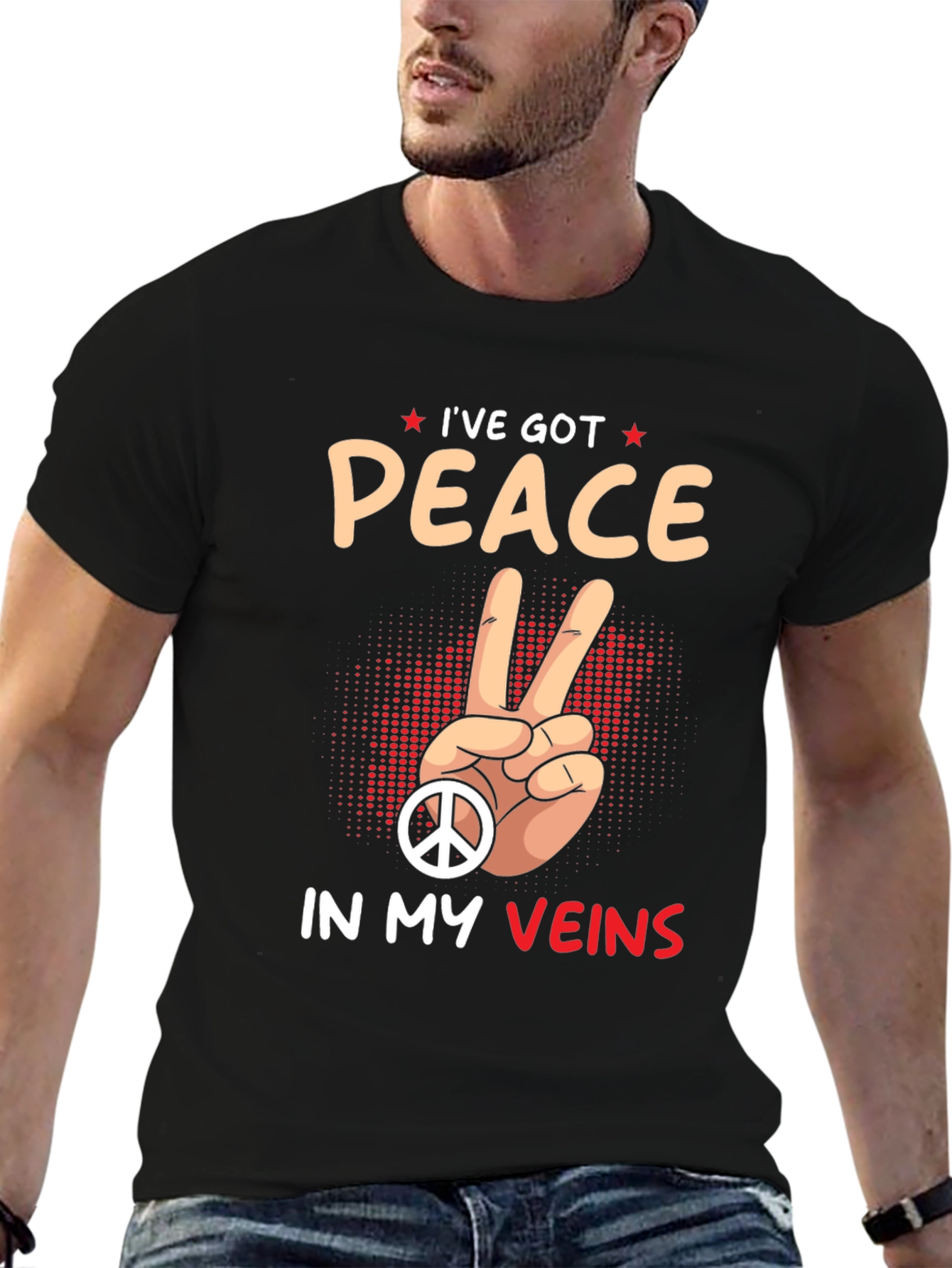 Peace in My Veins Graphic Tee