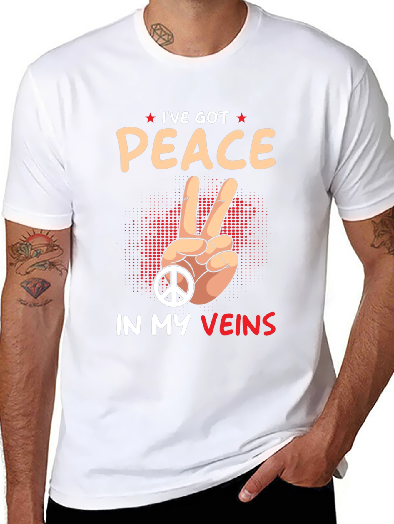 Peace in My Veins Graphic Tee