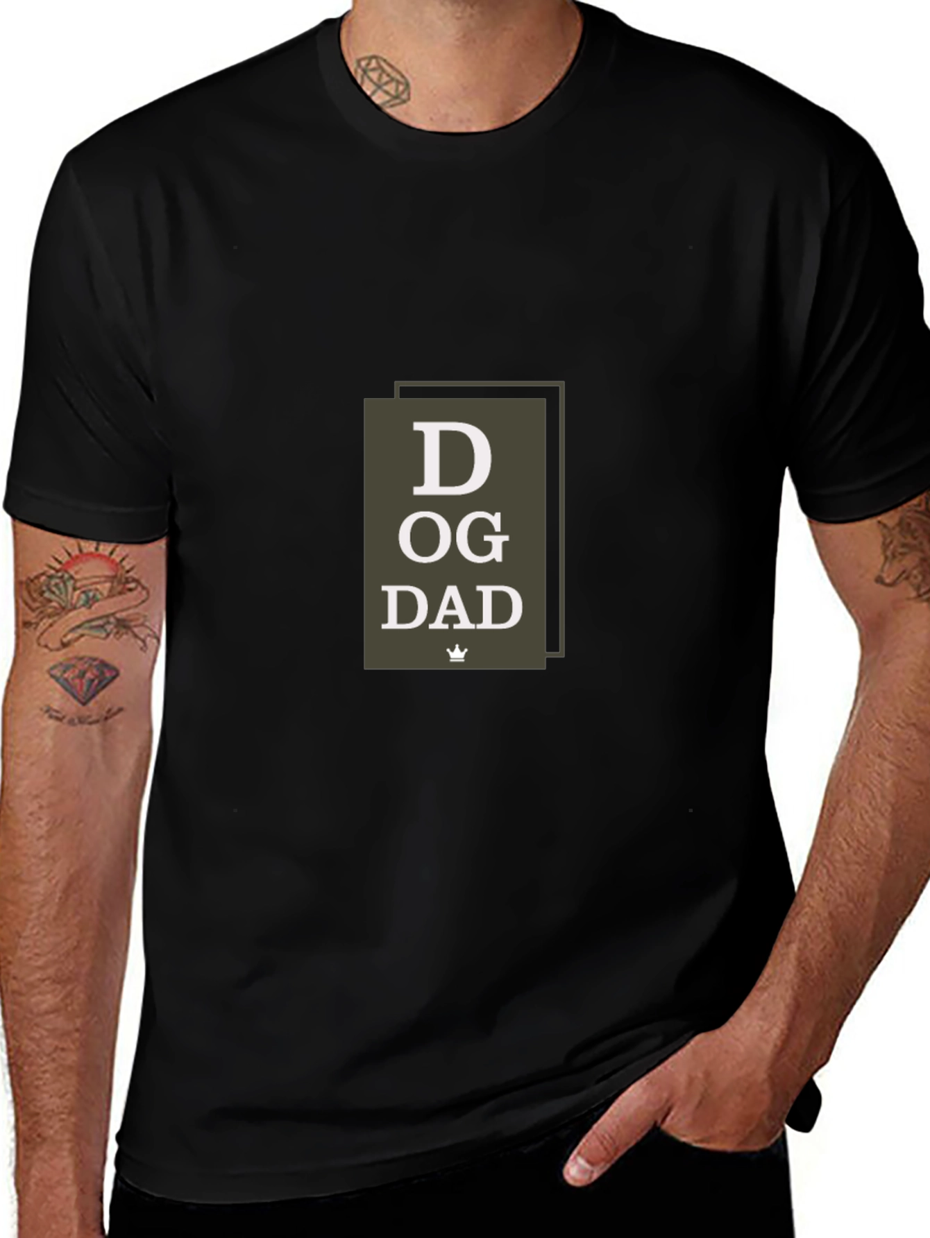 Dog Dad Graphic T-Shirt - Cool Fathers Day Gift