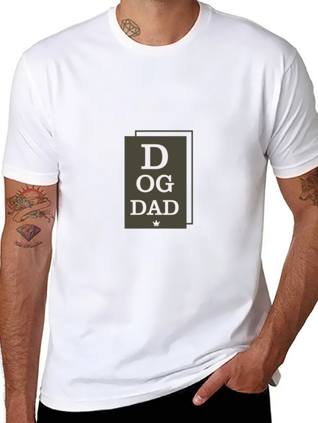Dog Dad Graphic T-Shirt - Cool Fathers Day Gift