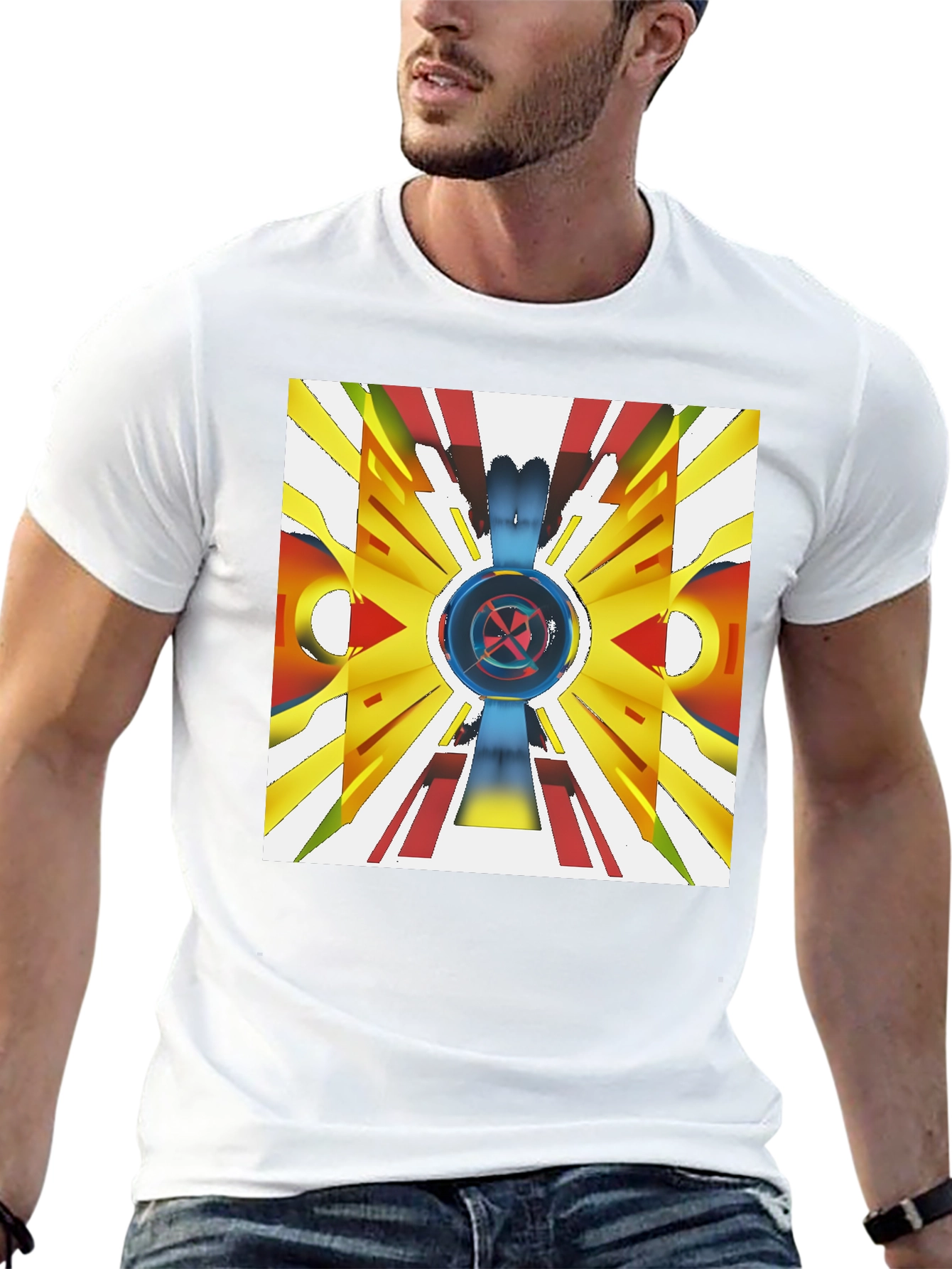 Abstract Graphic Tee - Unique Art Shirt