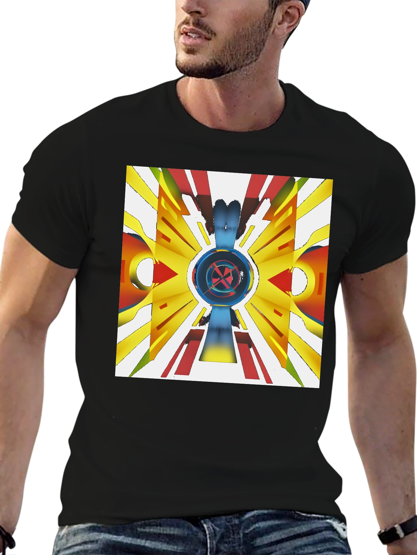 Abstract Graphic Tee - Unique Art Shirt