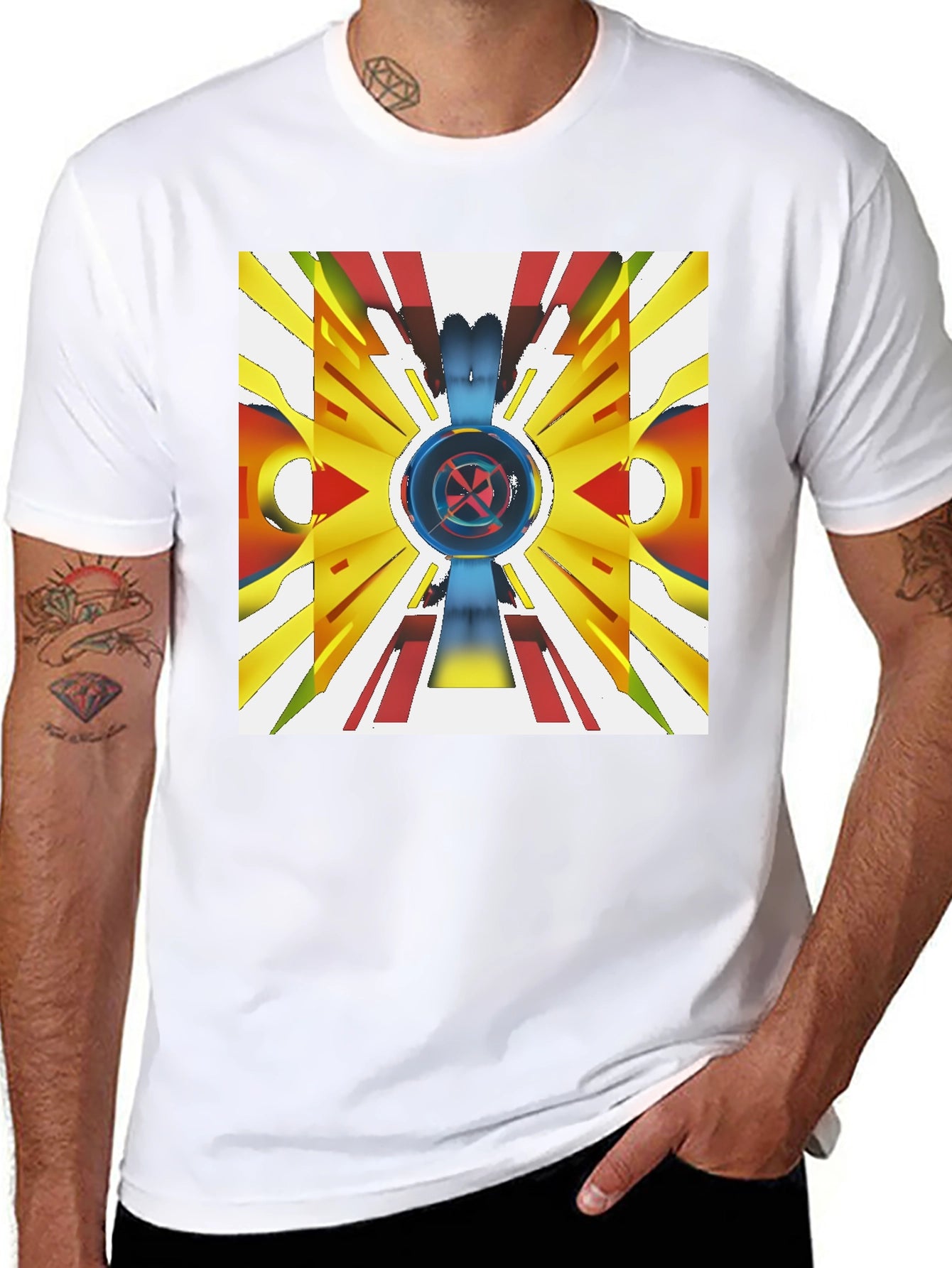 Abstract Graphic Tee - Unique Art Shirt