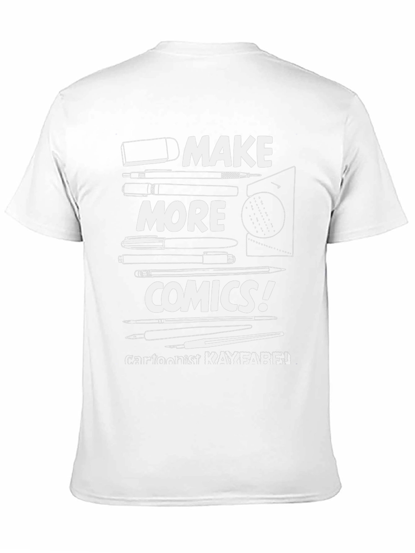 Make More Comics Black T-Shirt Graphic Tee