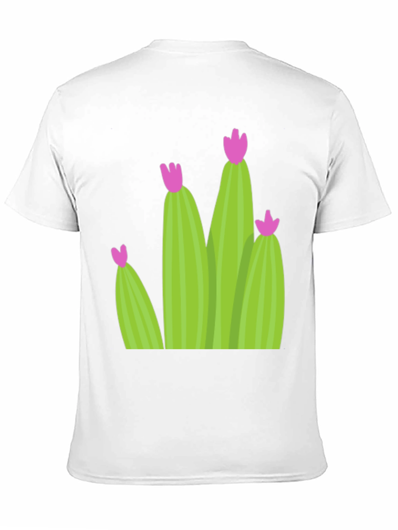 Cactus Bloom Black T-Shirt - Nature Inspired Tee