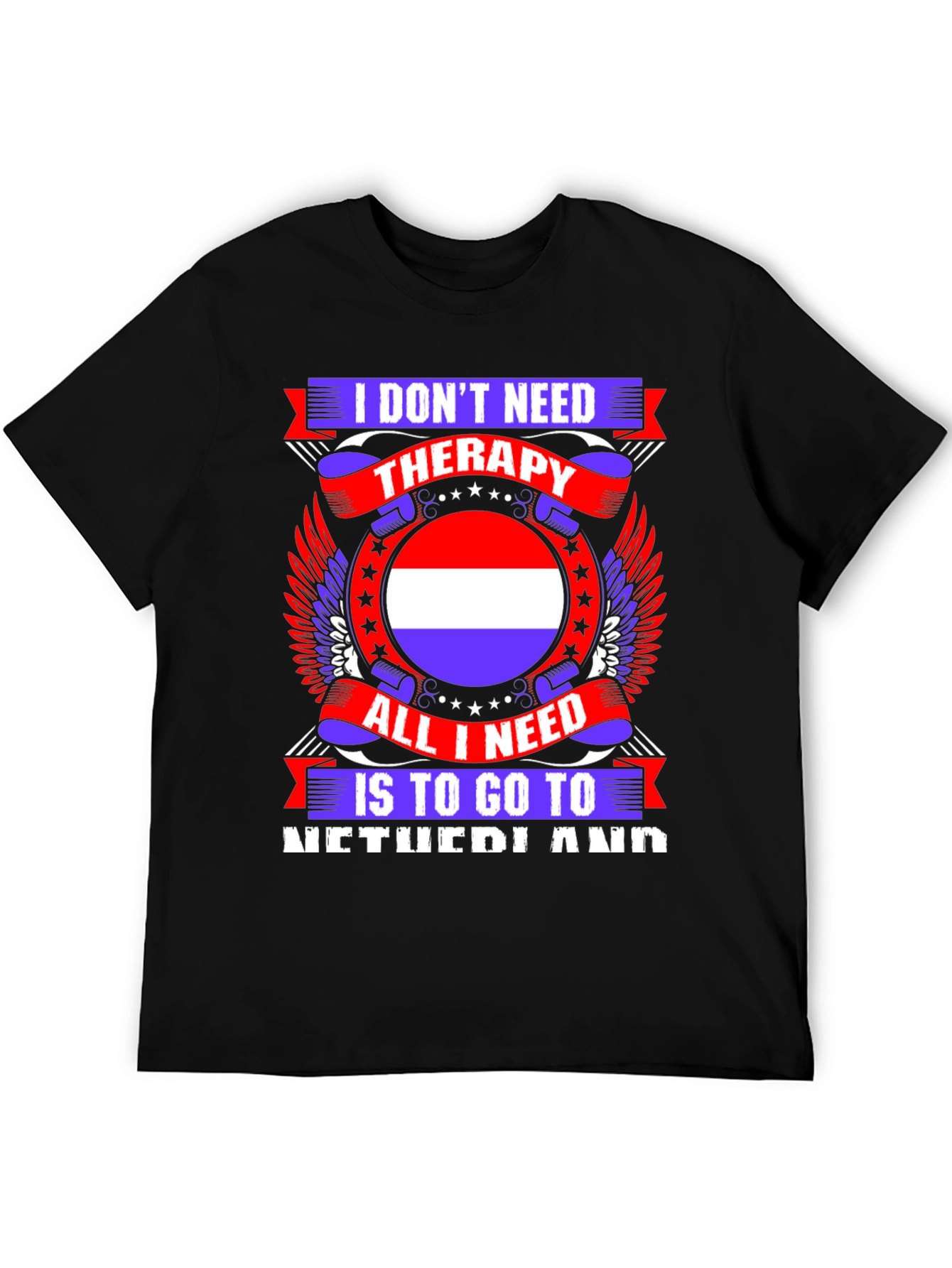 Netherlands Therapy T-Shirt - Travel Lover Tee
