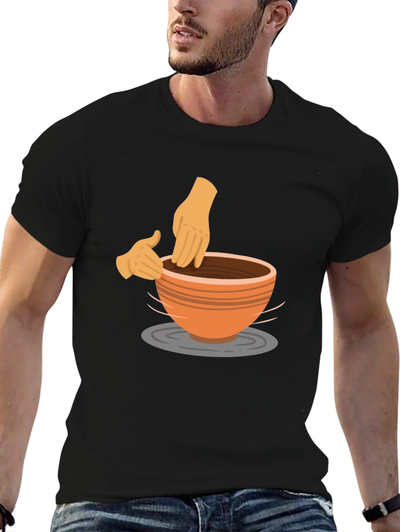 Pottery Wheel Black T-Shirt