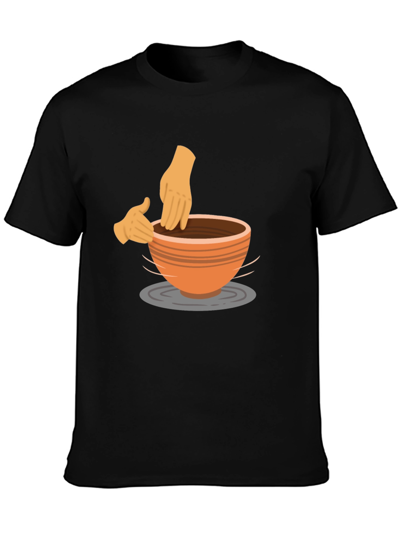 Pottery Wheel Black T-Shirt