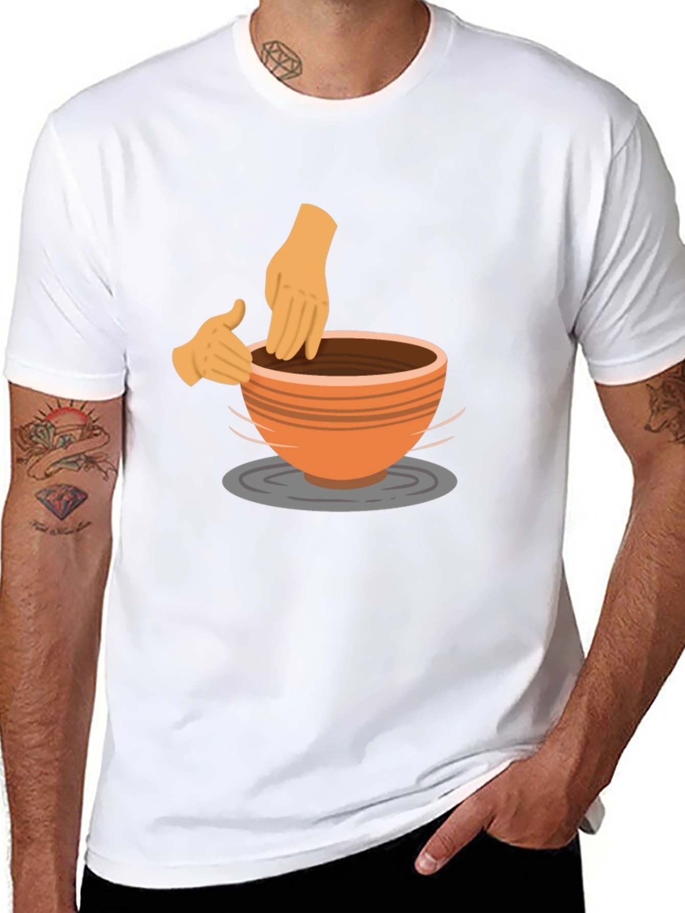 Pottery Wheel Black T-Shirt