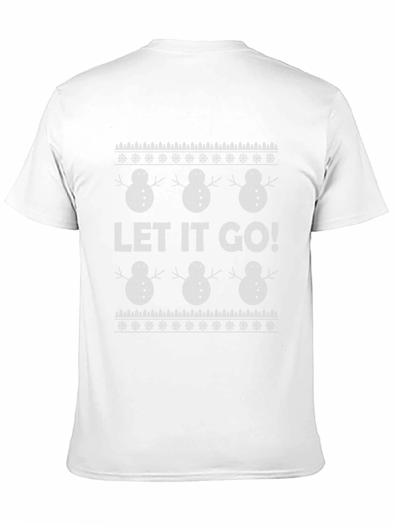 Let It Go! Ugly Christmas Sweater Style T-Shirt