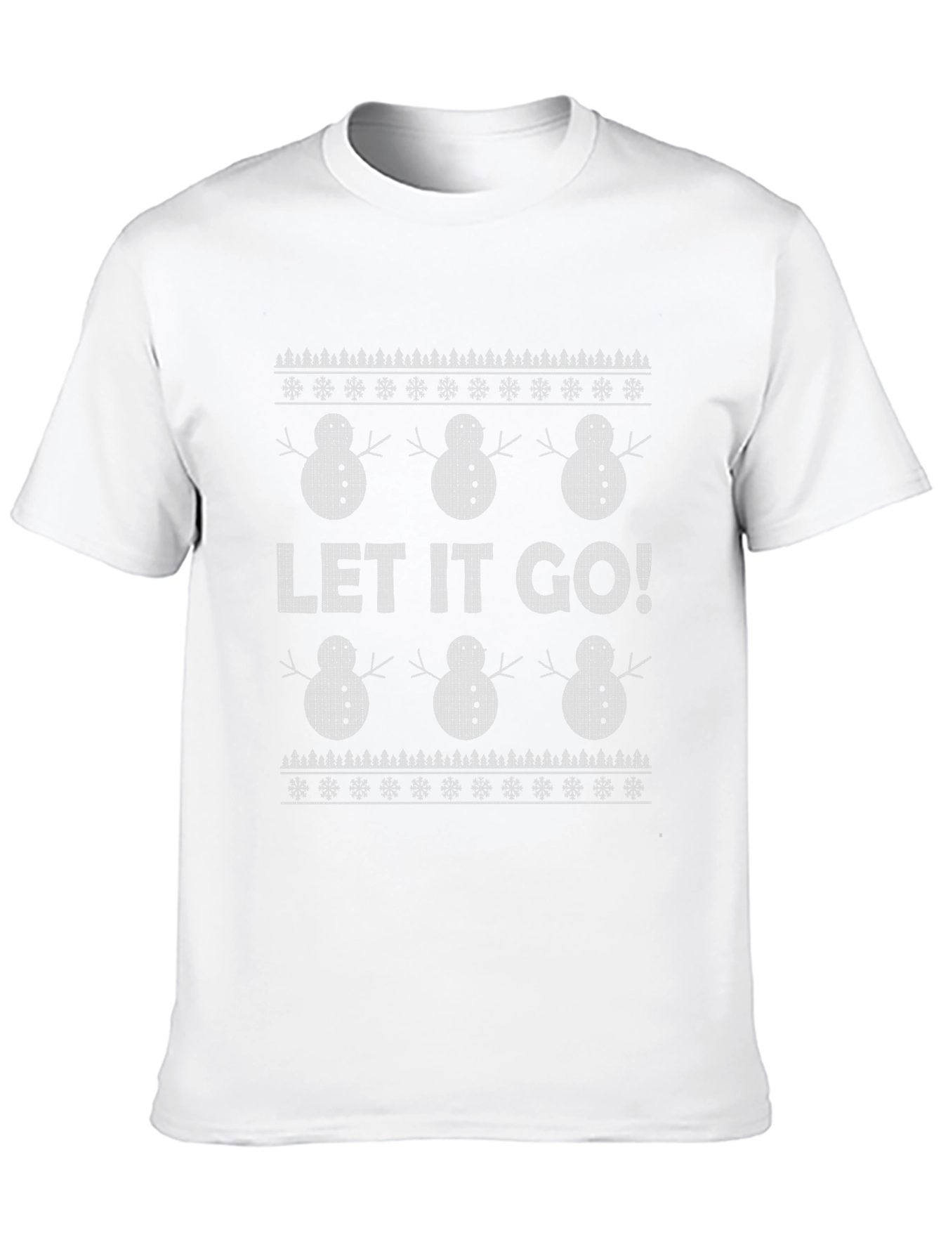 Let It Go! Ugly Christmas Sweater Style T-Shirt