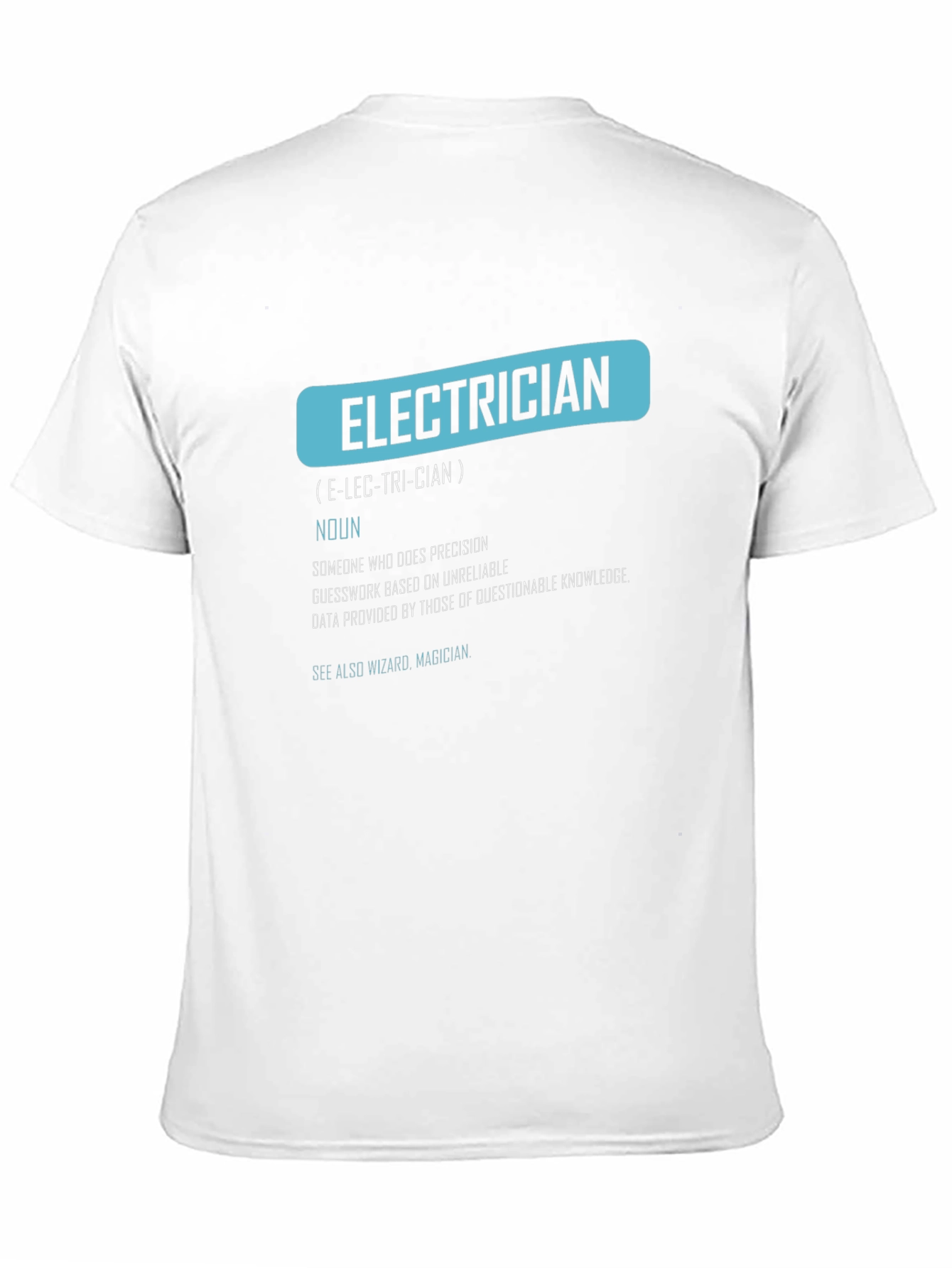 Electrician Definition Graphic Tee - Funny Job Gift