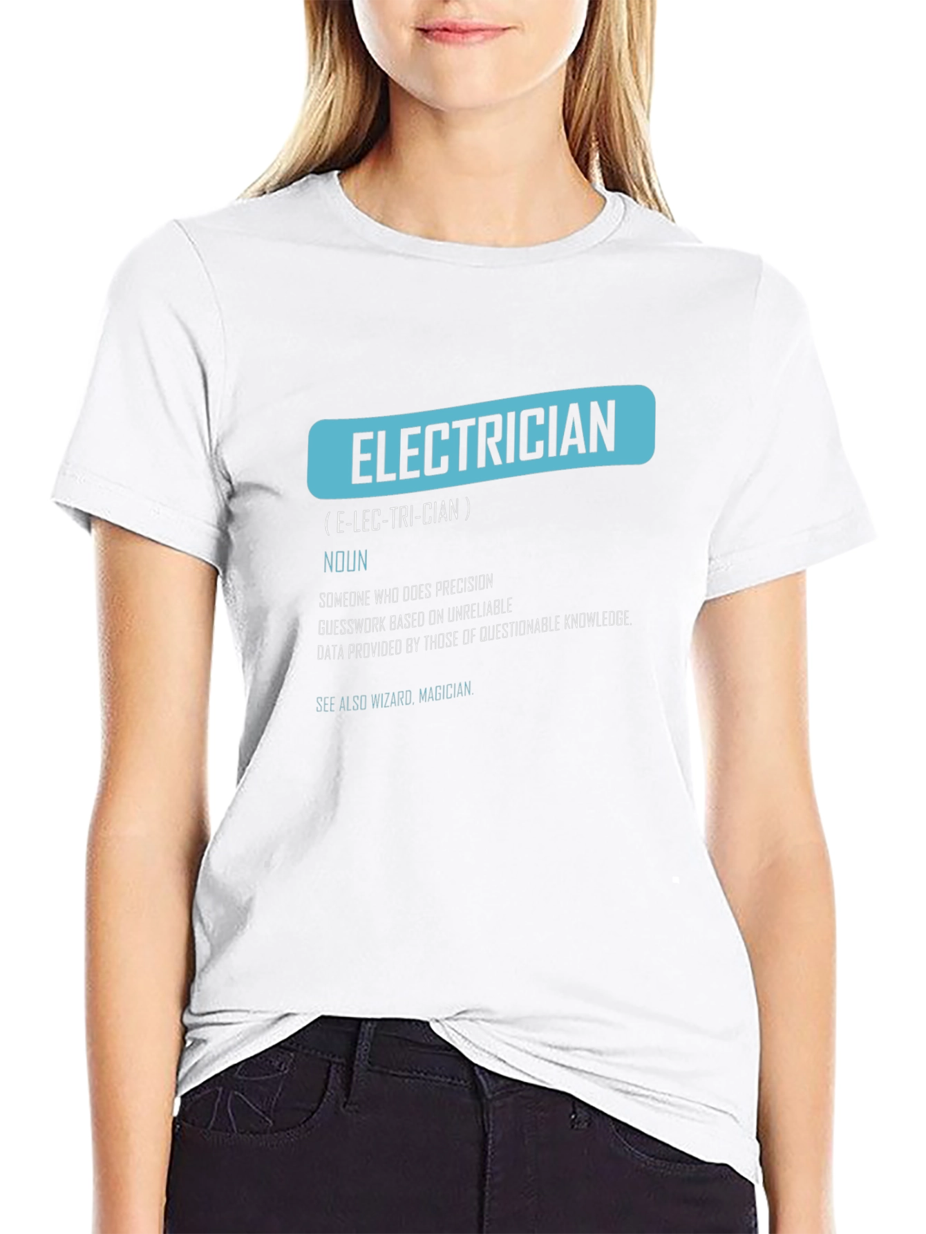 Electrician Definition Graphic Tee - Funny Job Gift