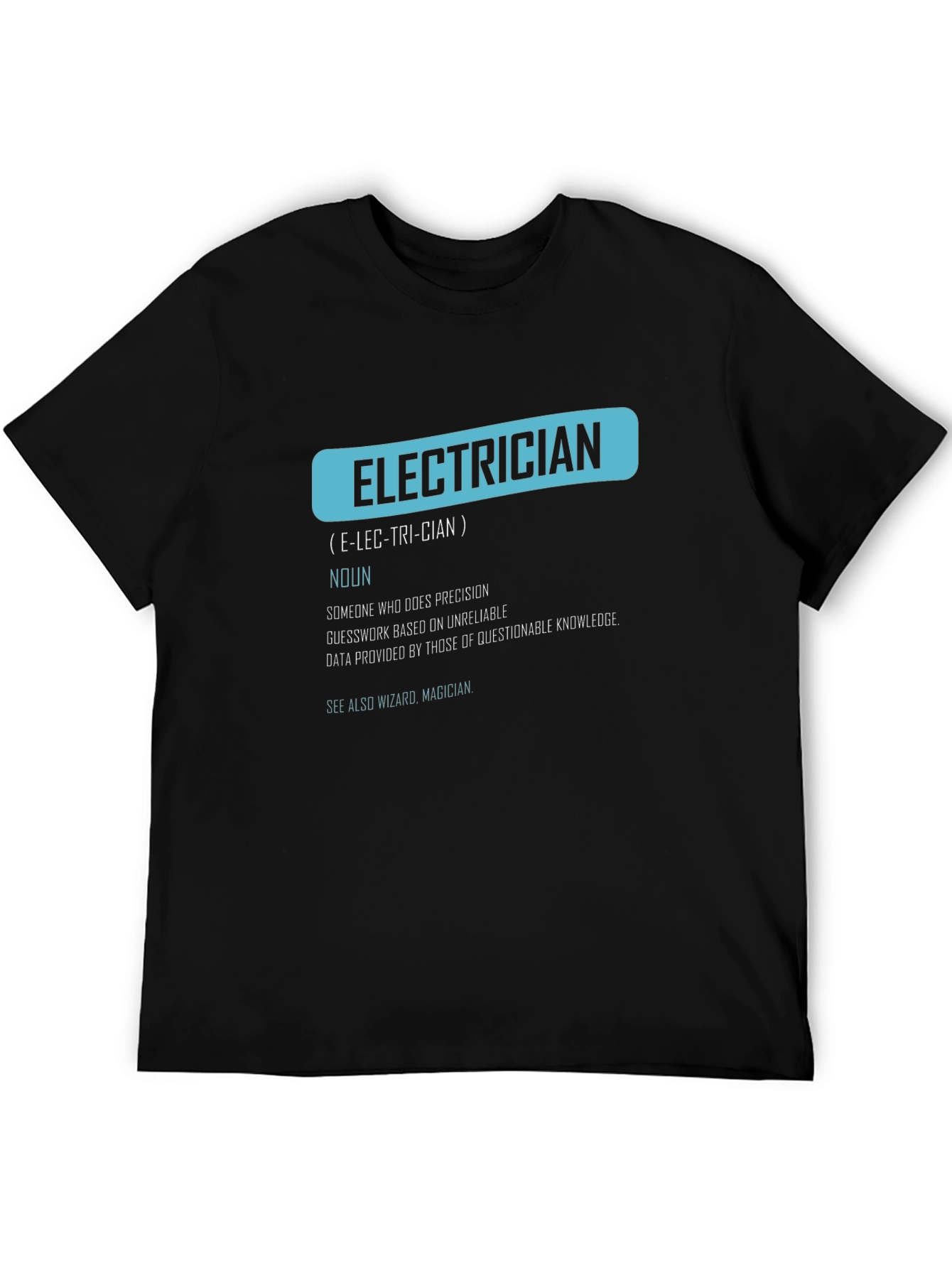 Electrician Definition Graphic Tee - Funny Job Gift