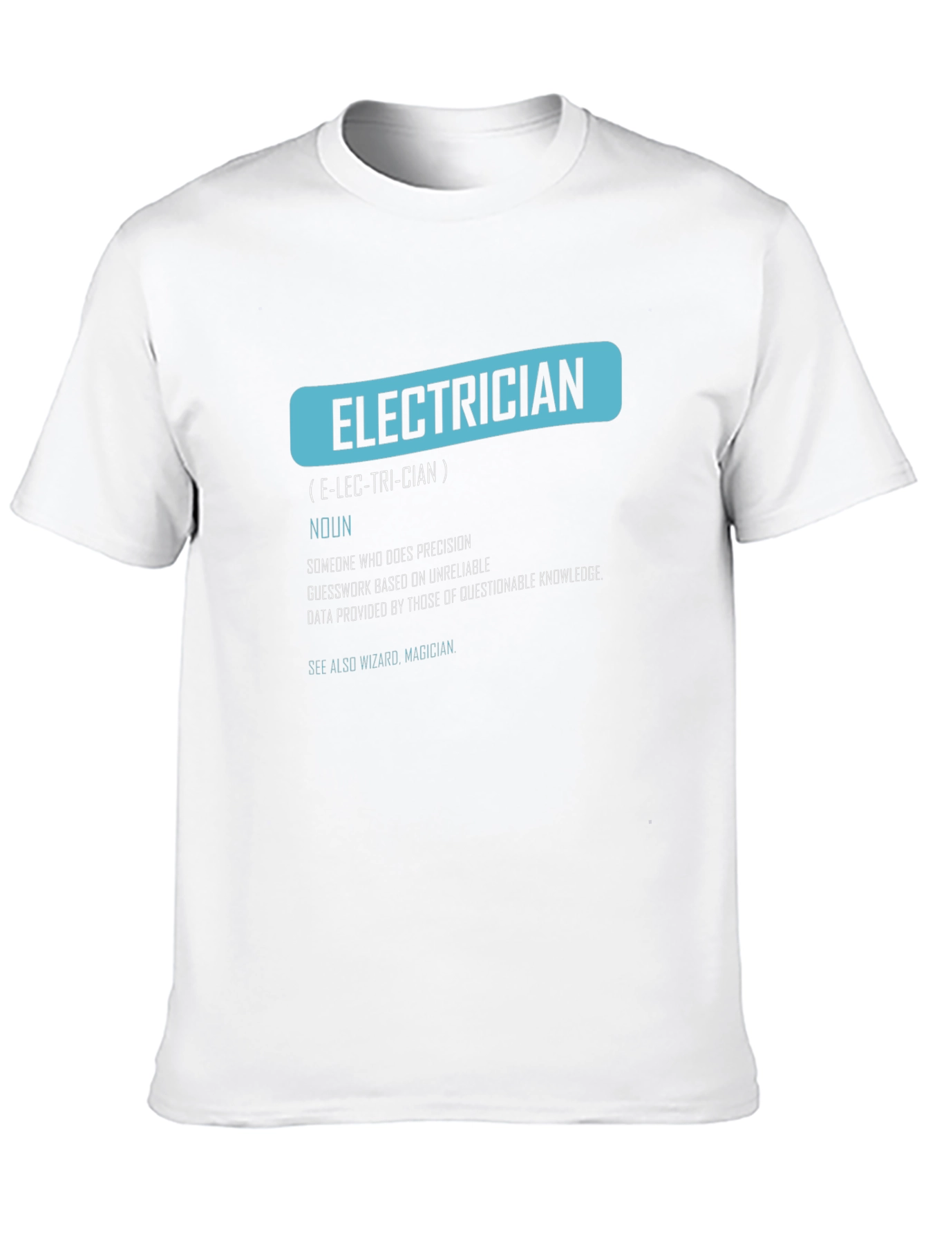 Electrician Definition Graphic Tee - Funny Job Gift