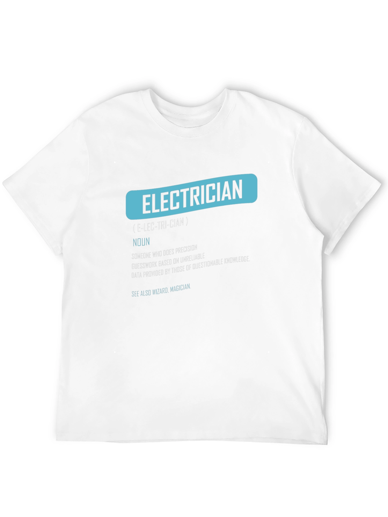 Electrician Definition Graphic Tee - Funny Job Gift