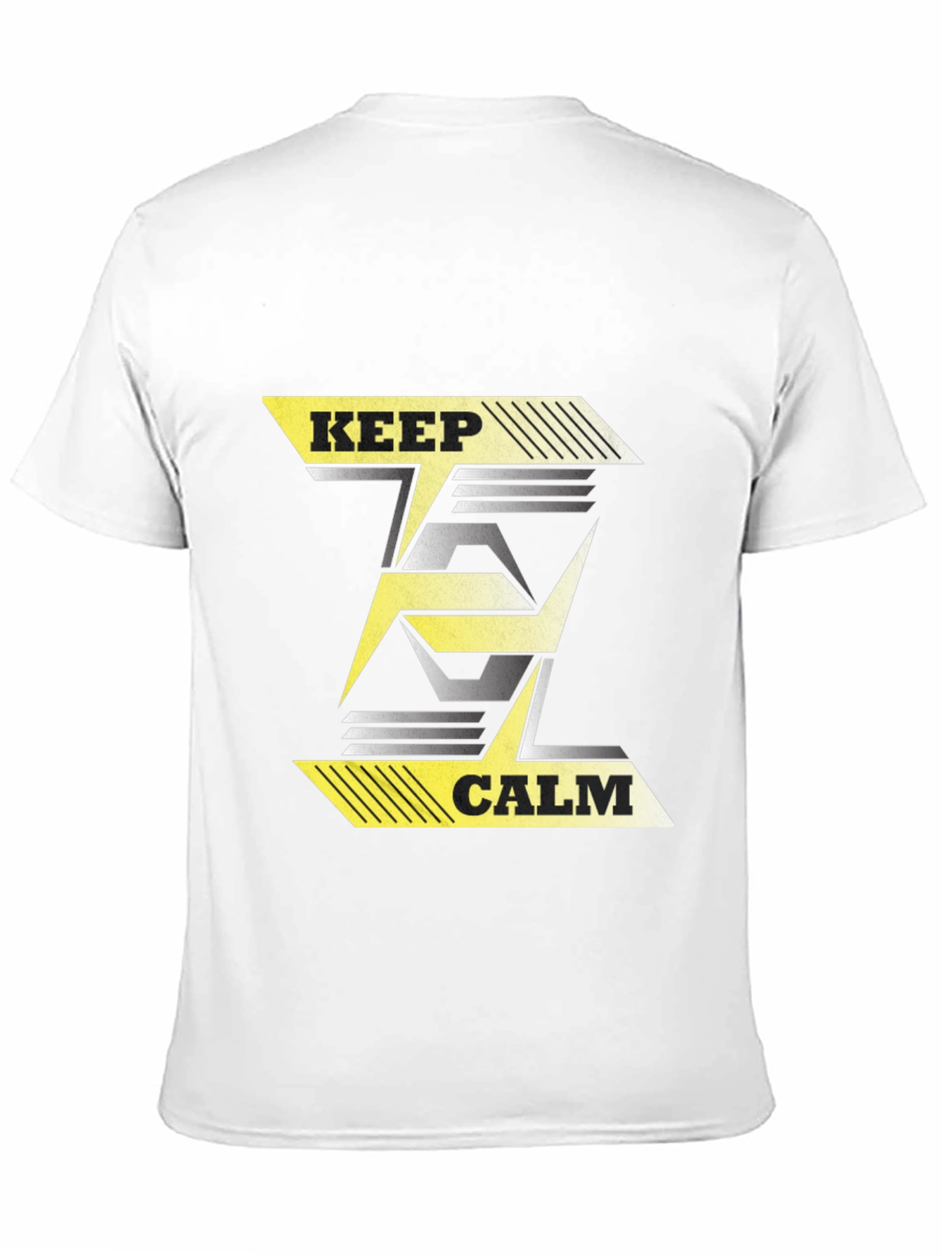 Keep Calm Graphic T-Shirt - Black Cotton Tee