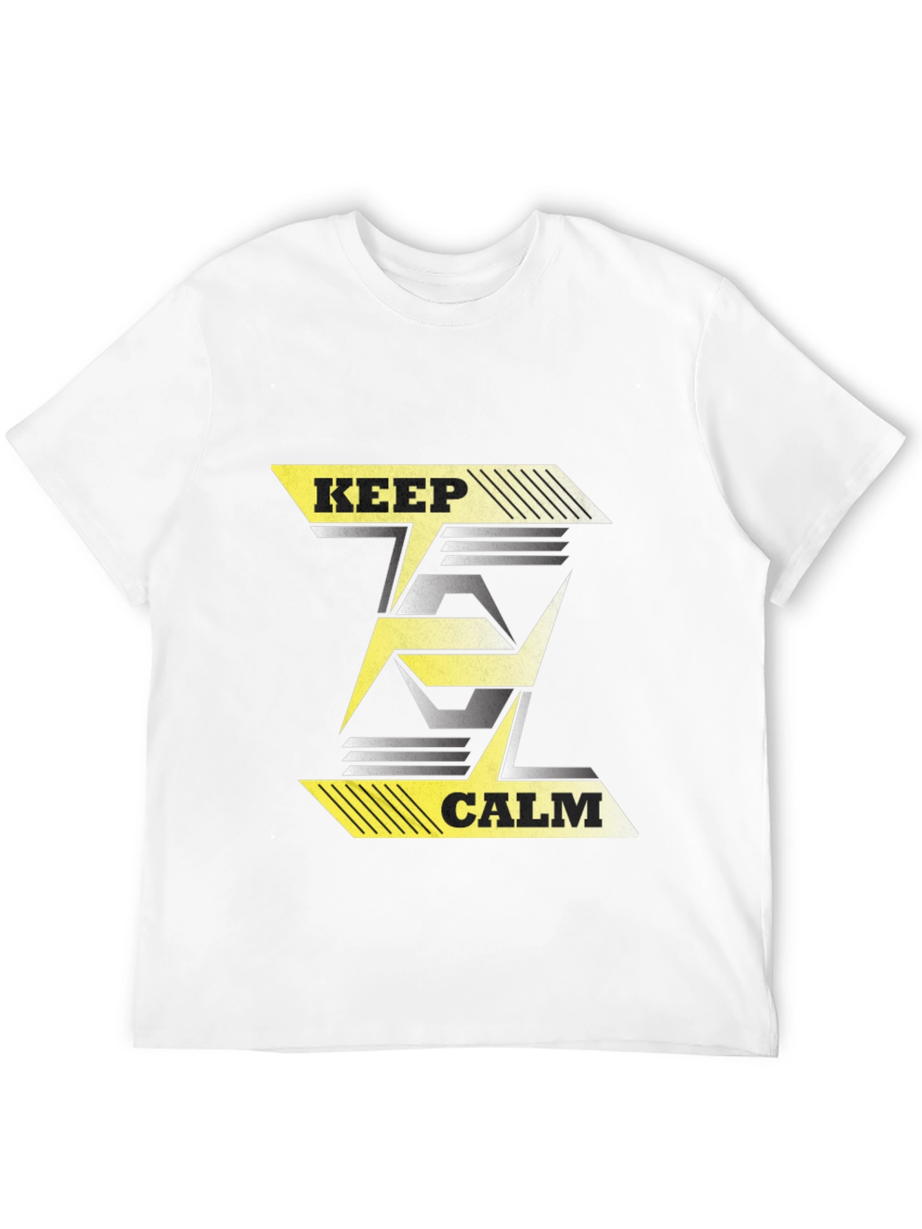 Keep Calm Graphic T-Shirt - Black Cotton Tee