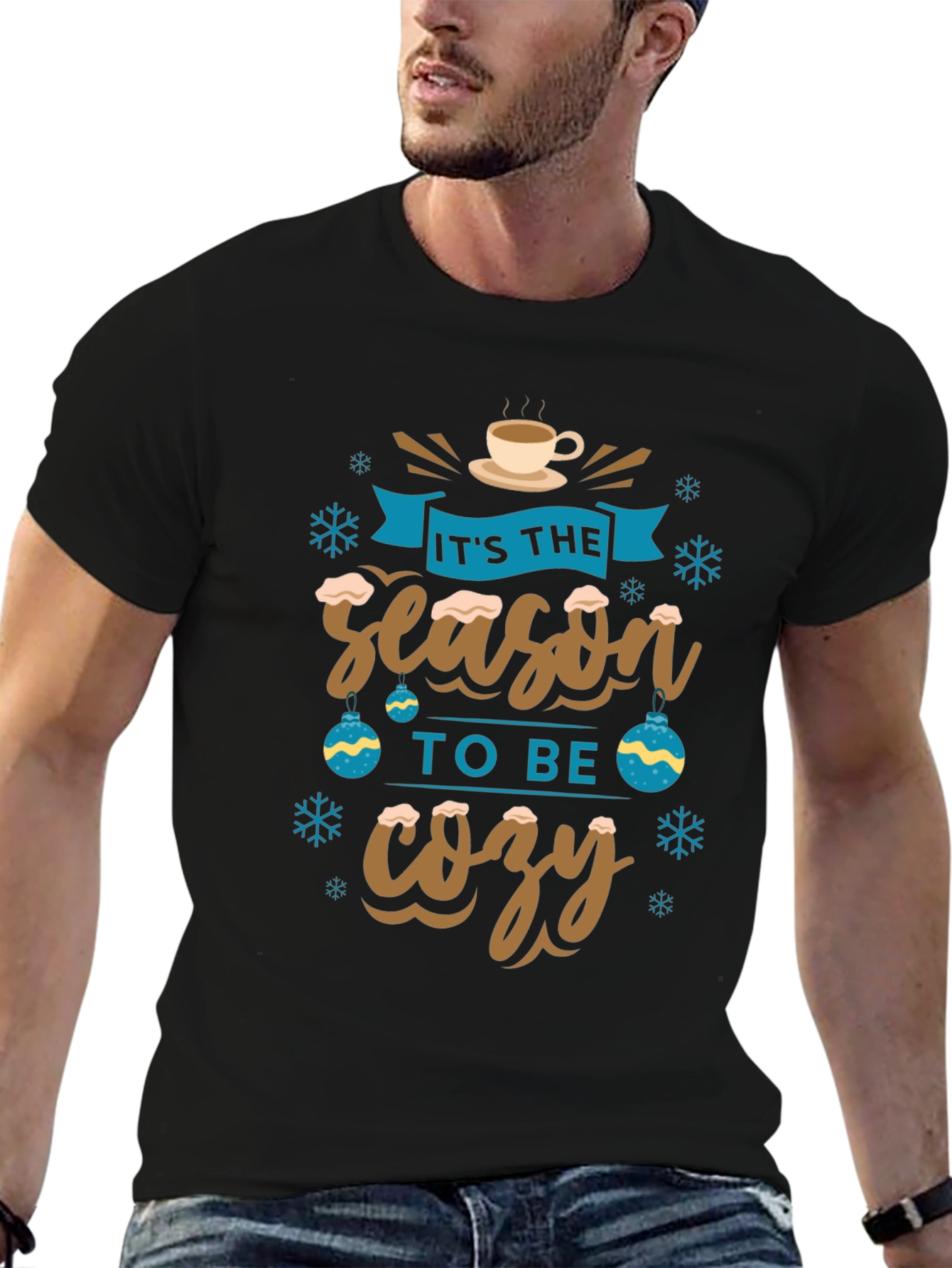 Its The Season To Be Cozy Holiday Graphic T-Shirt