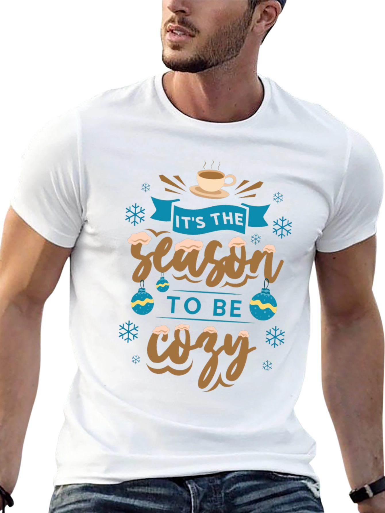Its The Season To Be Cozy Holiday Graphic T-Shirt